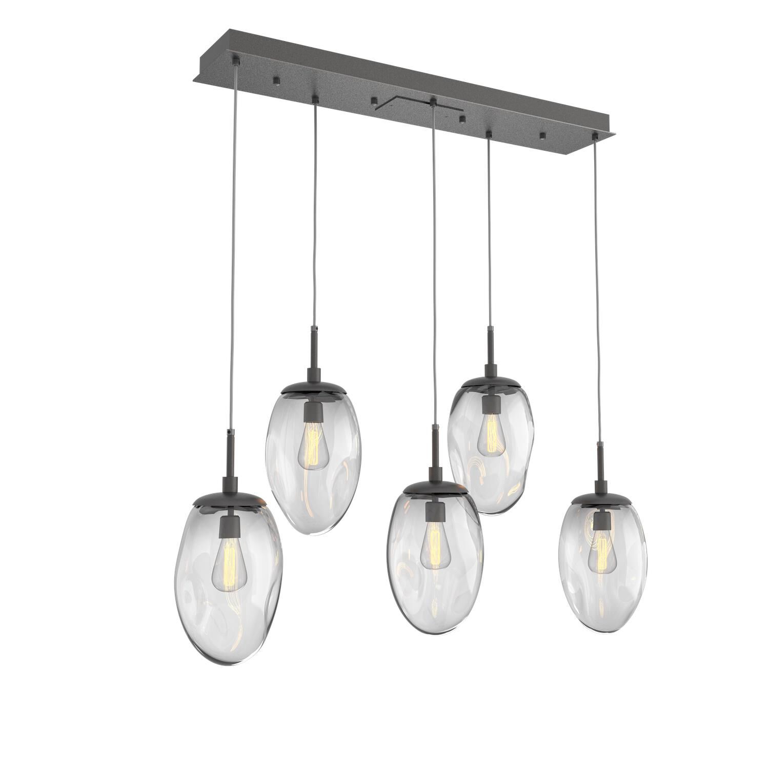 Levi Wilson Nebula 39 Inch 5 Light Linear Suspension Light by Hammerton Studio