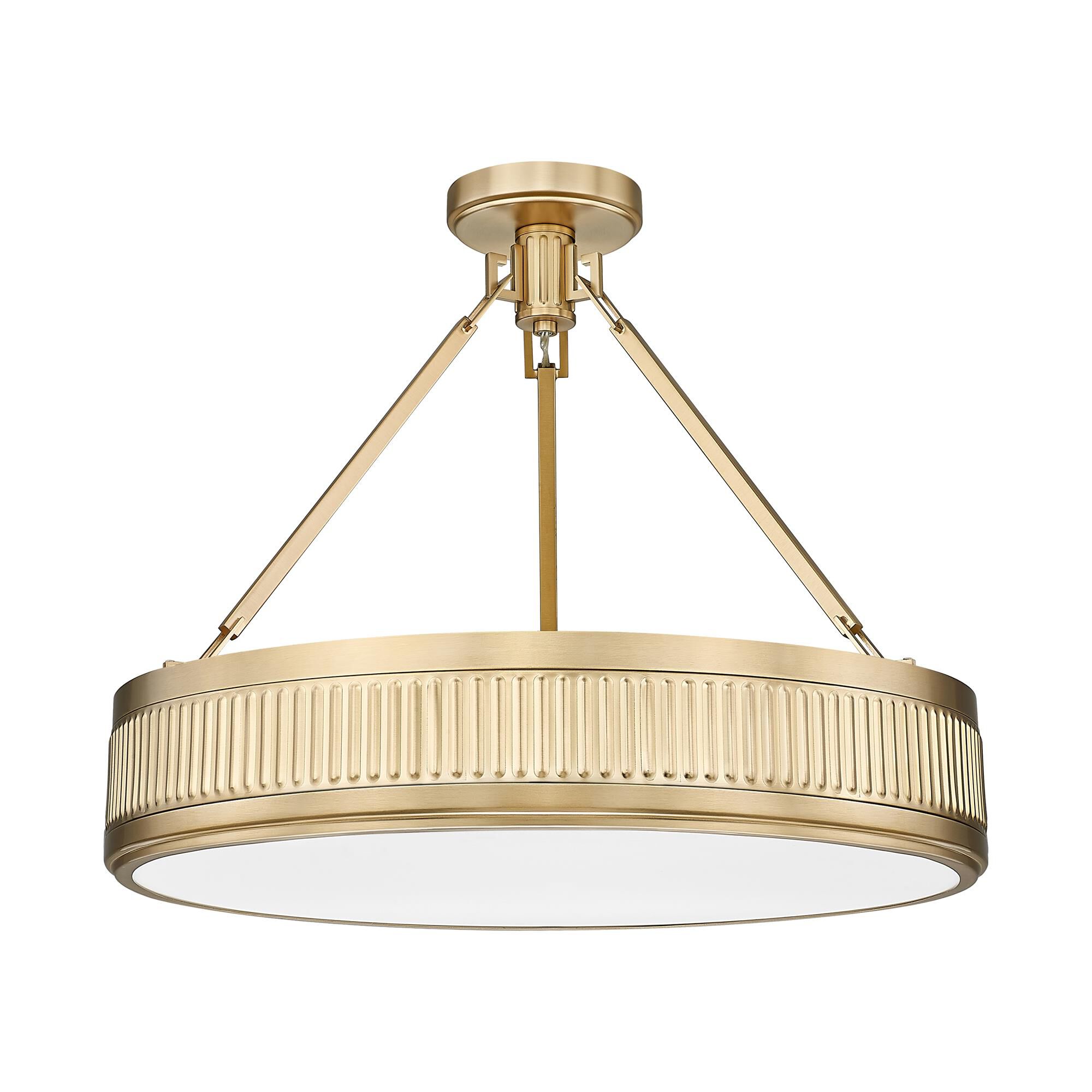 Quinn 22 Inch Semi Flush Mount by Z-lite