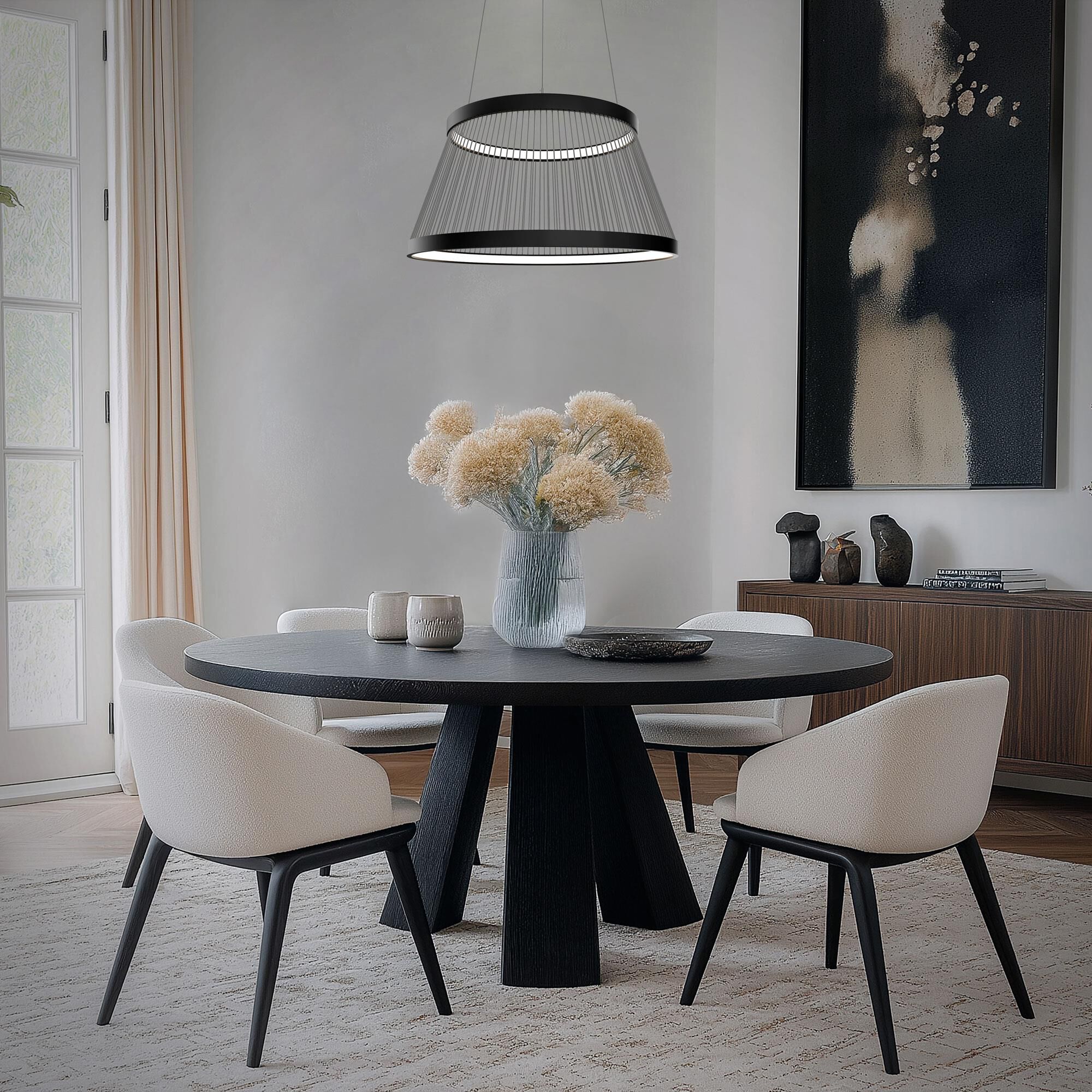 Shown in Black finish