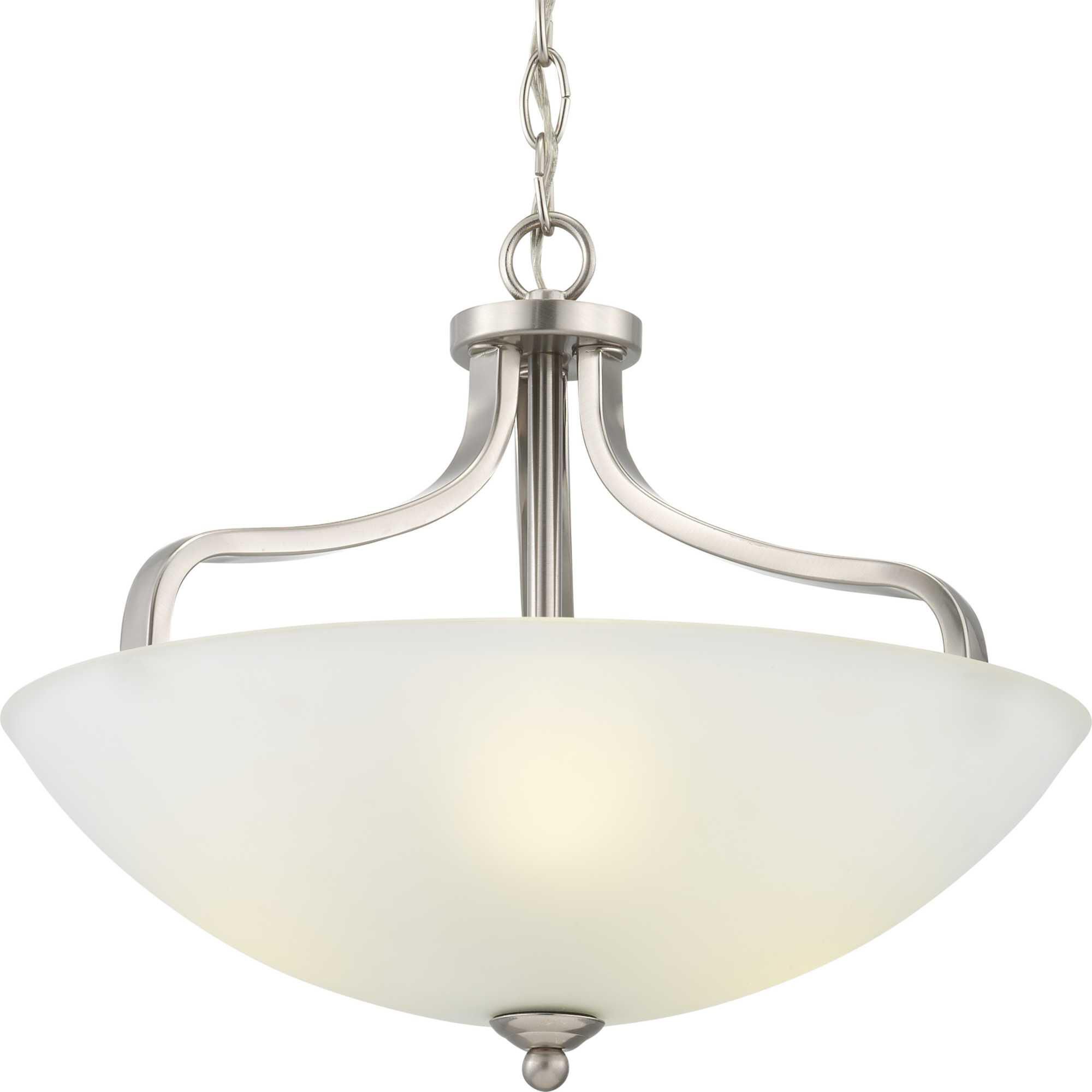 Laird 15 Inch 3 Light Semi Flush Mount by Progress Lighting