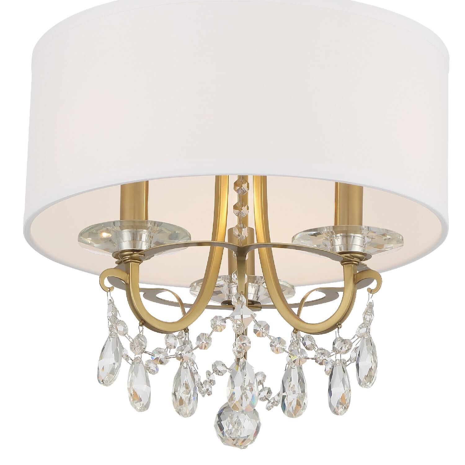 Othello 15 Inch 3 Light Mini Chandelier by Crystorama