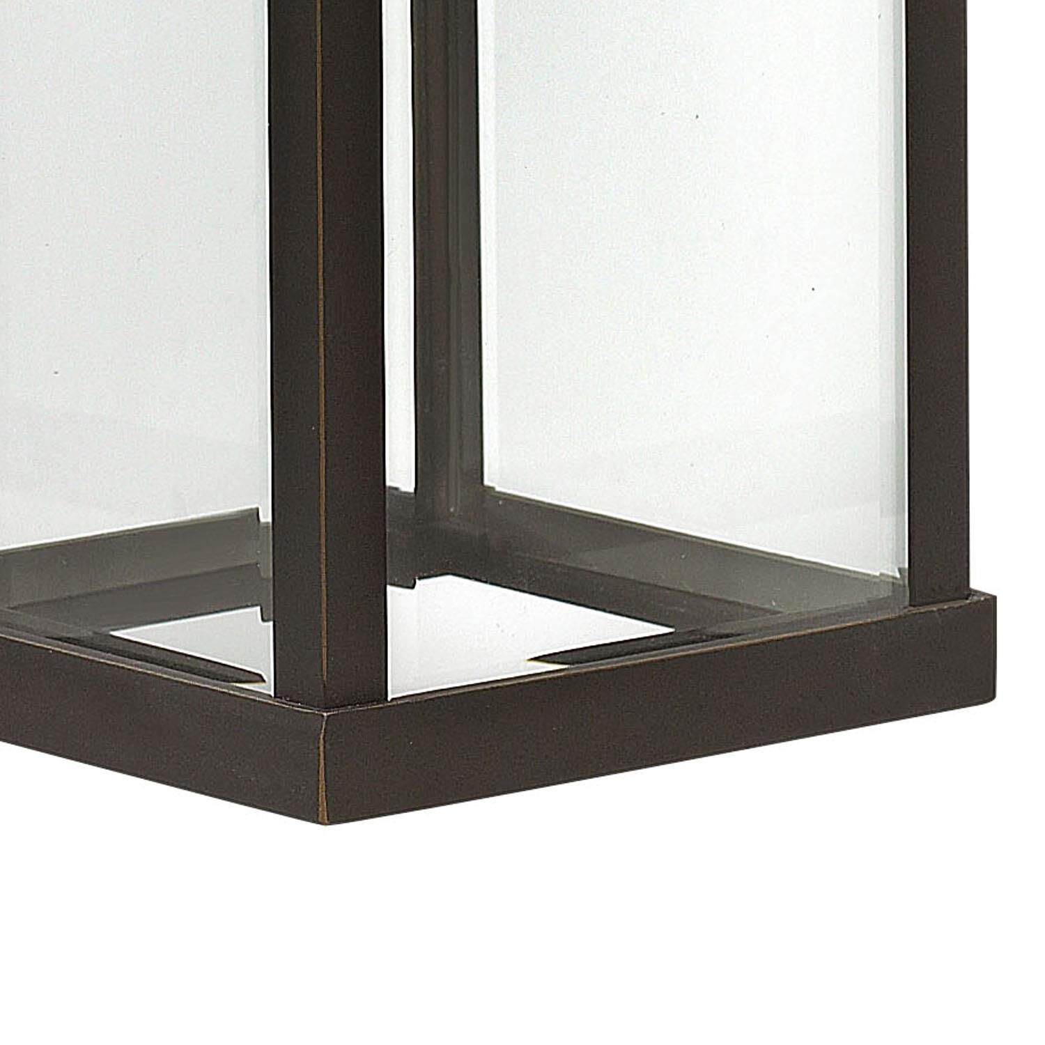 Shown in Oil Rubbed Bronze finish and Clear Beveled glass