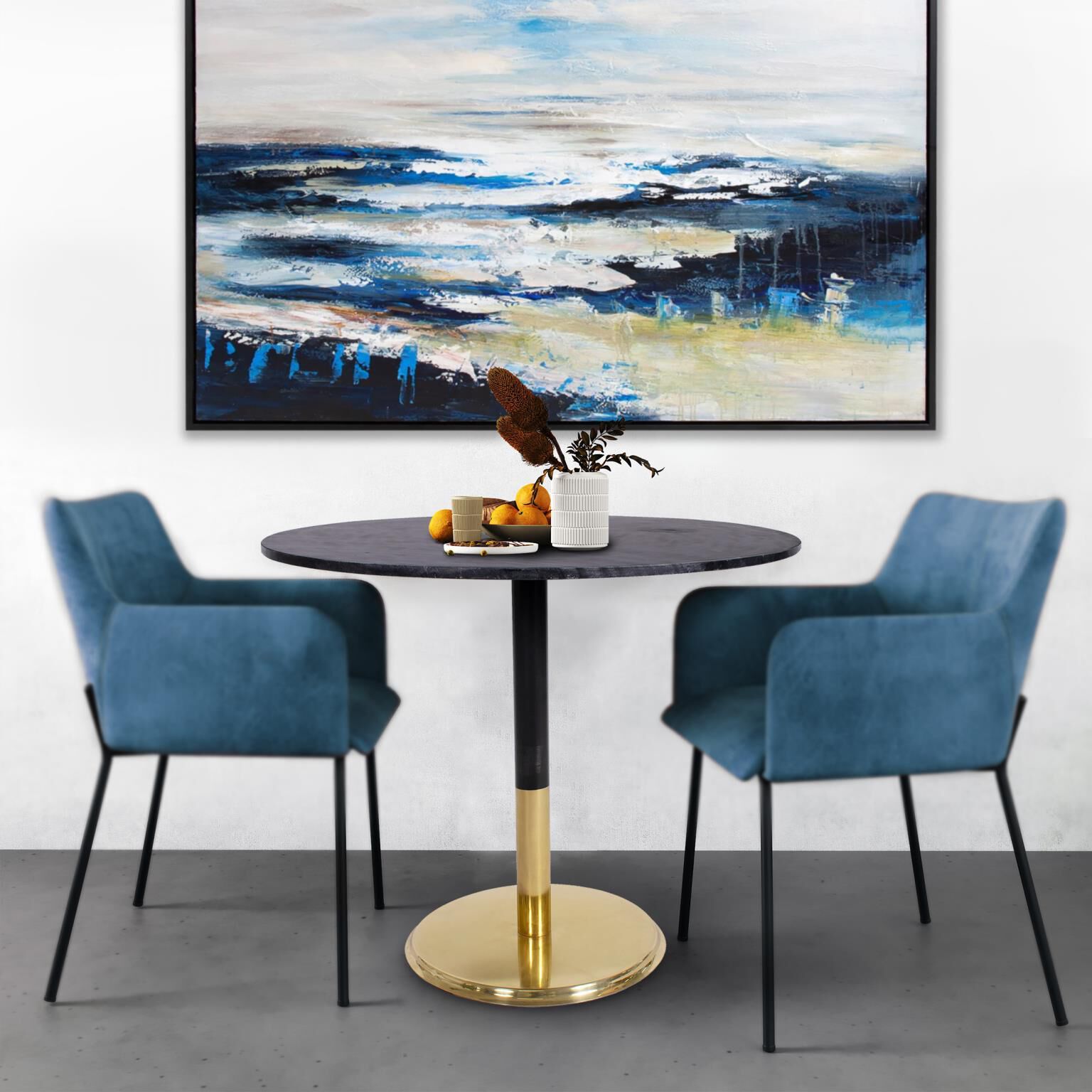 Shown in Marble finish