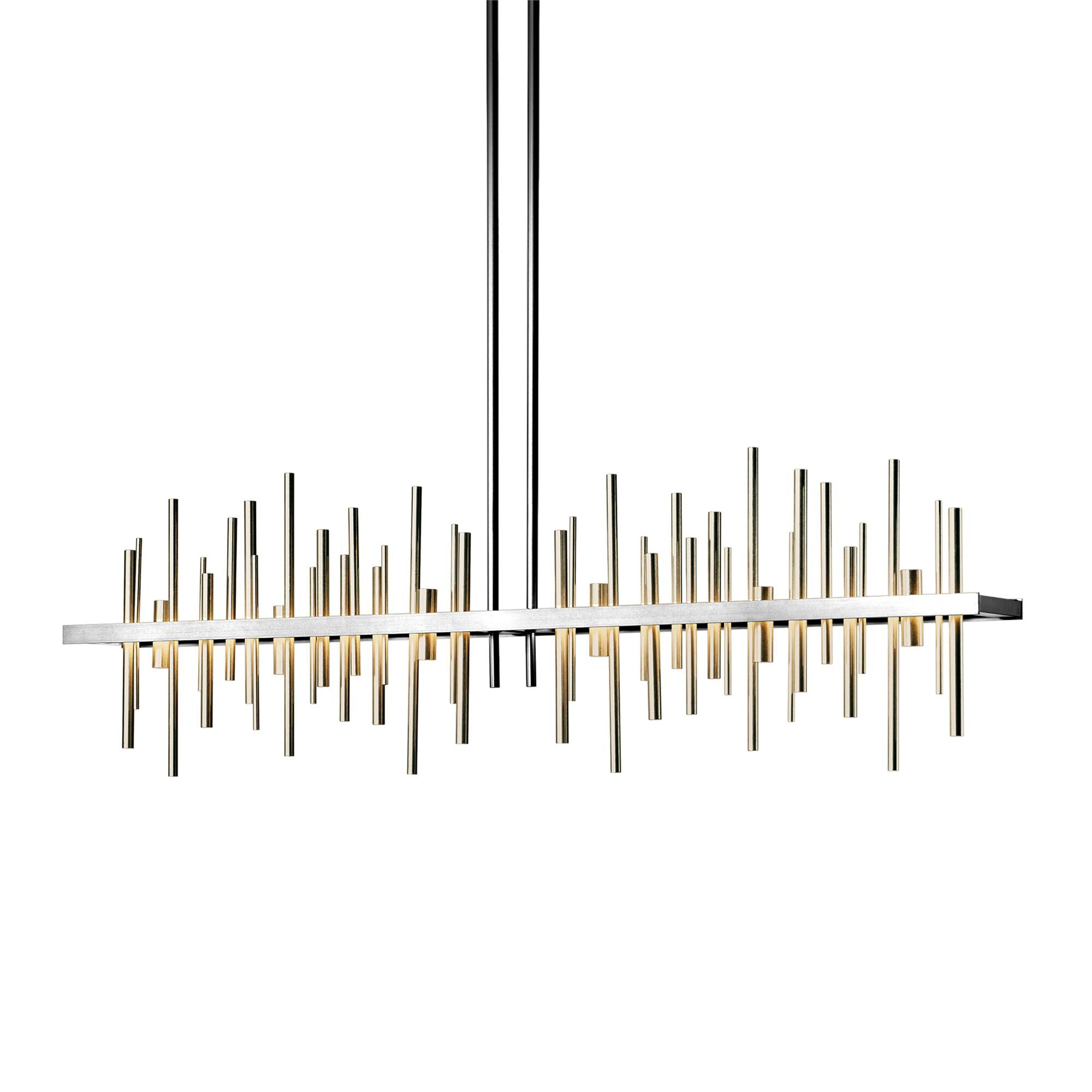 Shown in Sterling finish and Soft Gold accent
