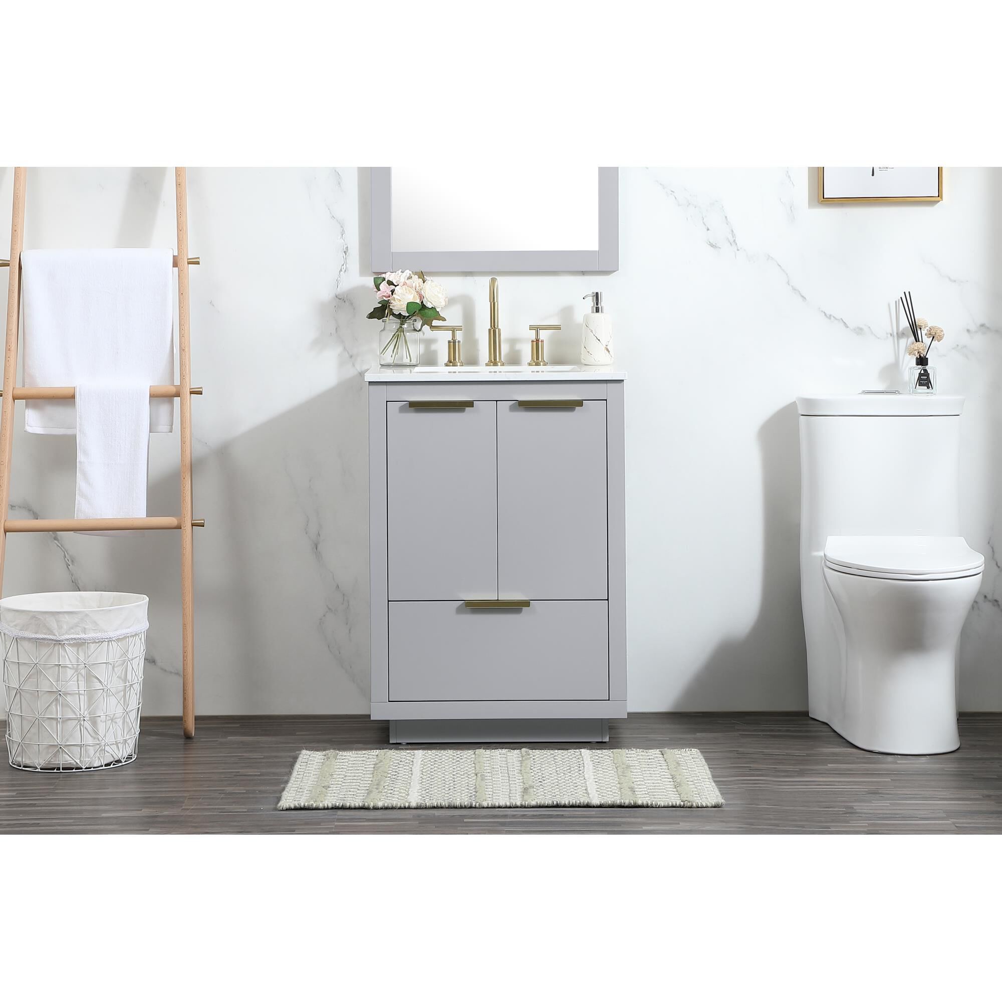 Shown in Grey finish