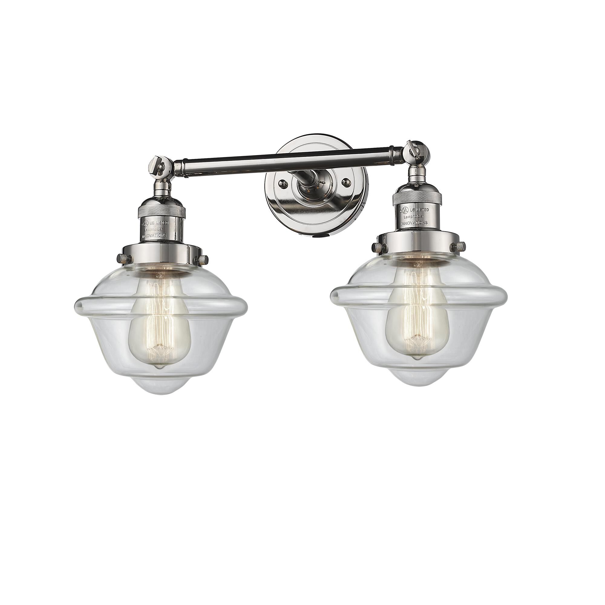 Shown in Polished Nickel finish and Clear glass