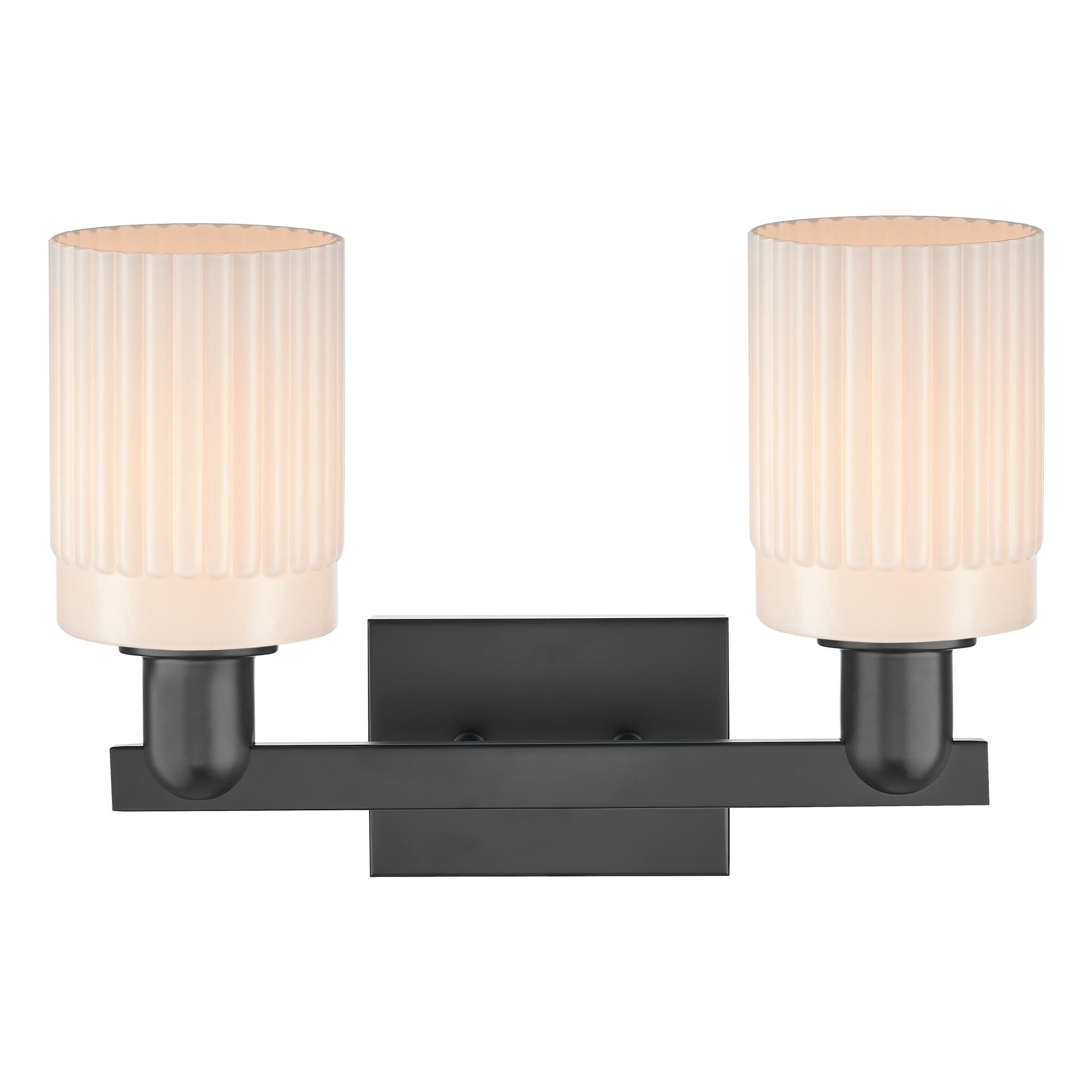 Shown in Matte Black finish and Matte White glass