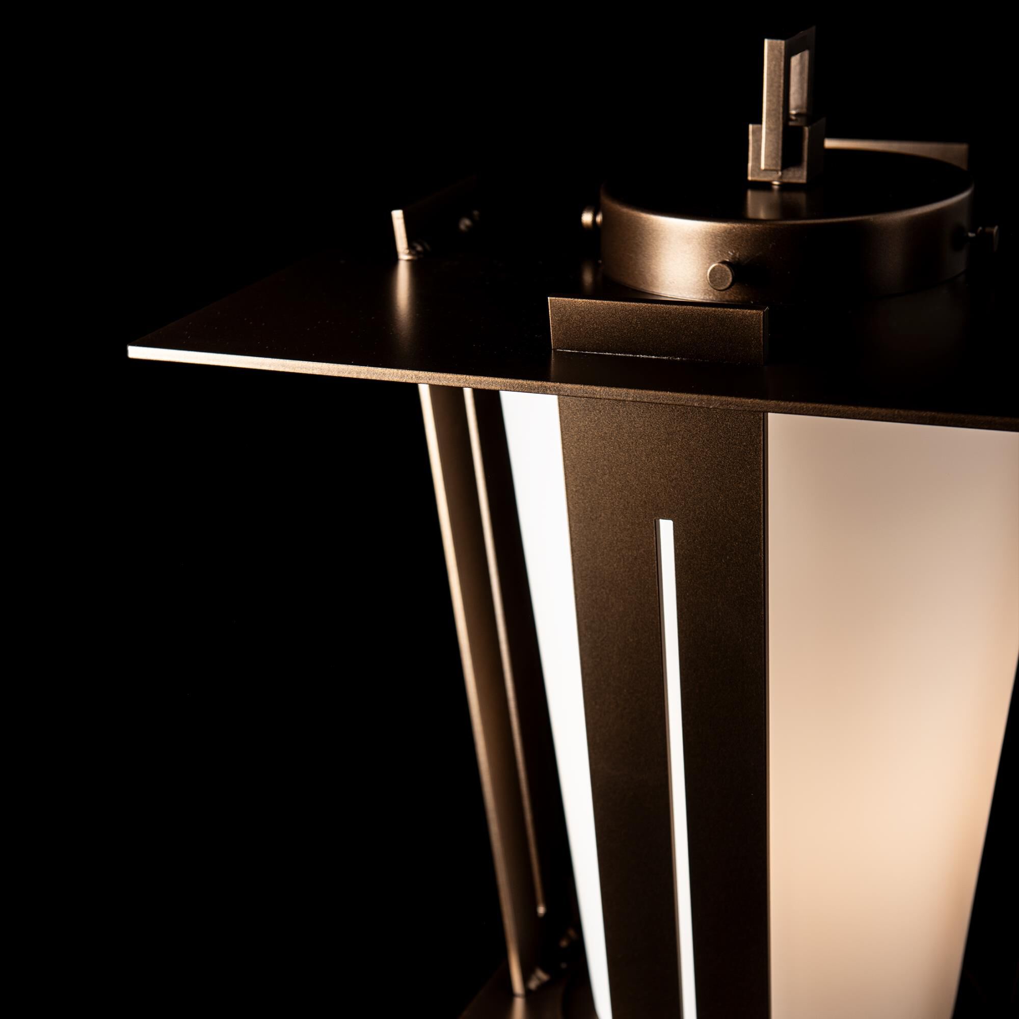 Shown in Coastal Bronze finish and Opal glass