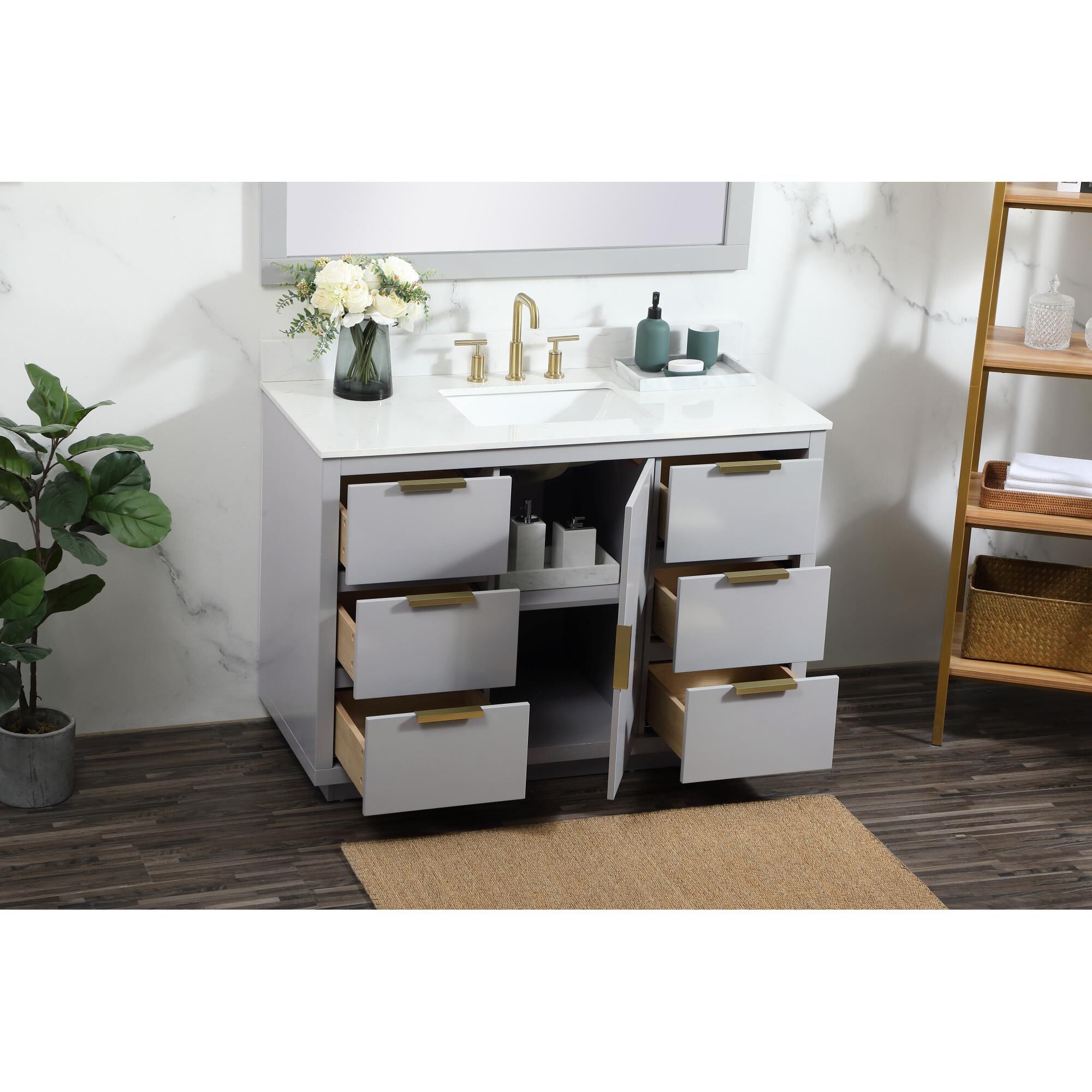 Shown in Grey finish