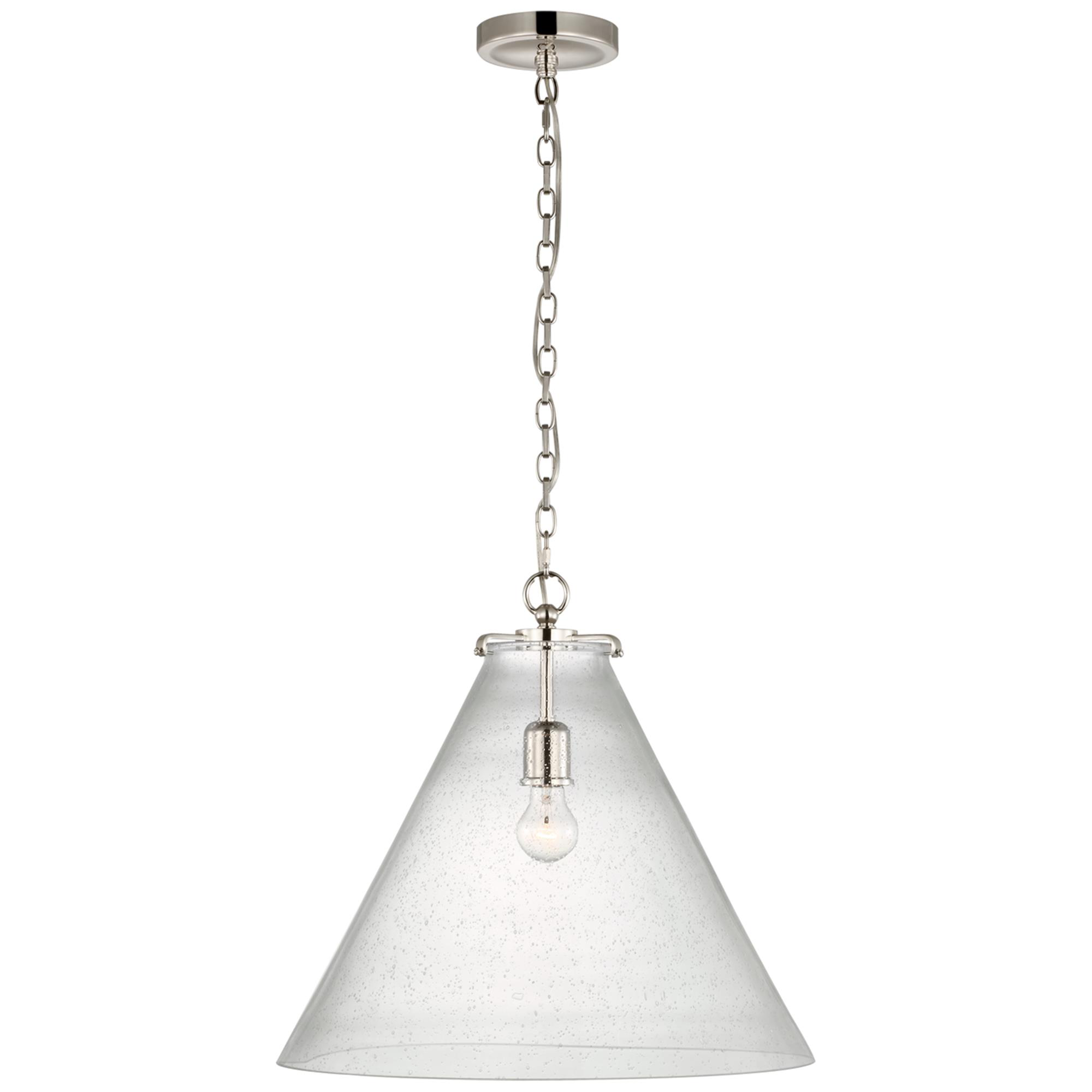 Shown in Polished Nickel finish and Polished Nickel glass