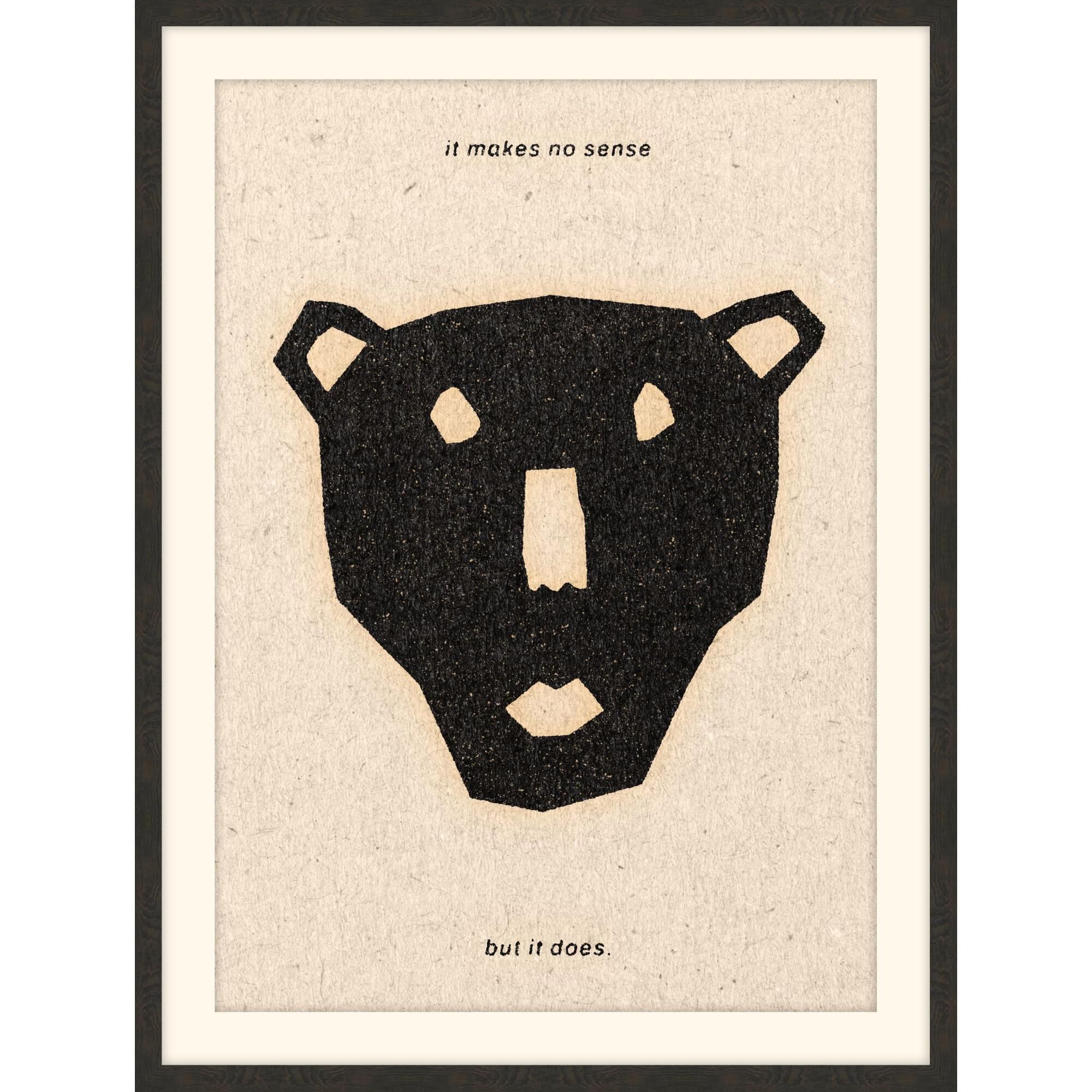 Makes No Sense Print by LEVEL57