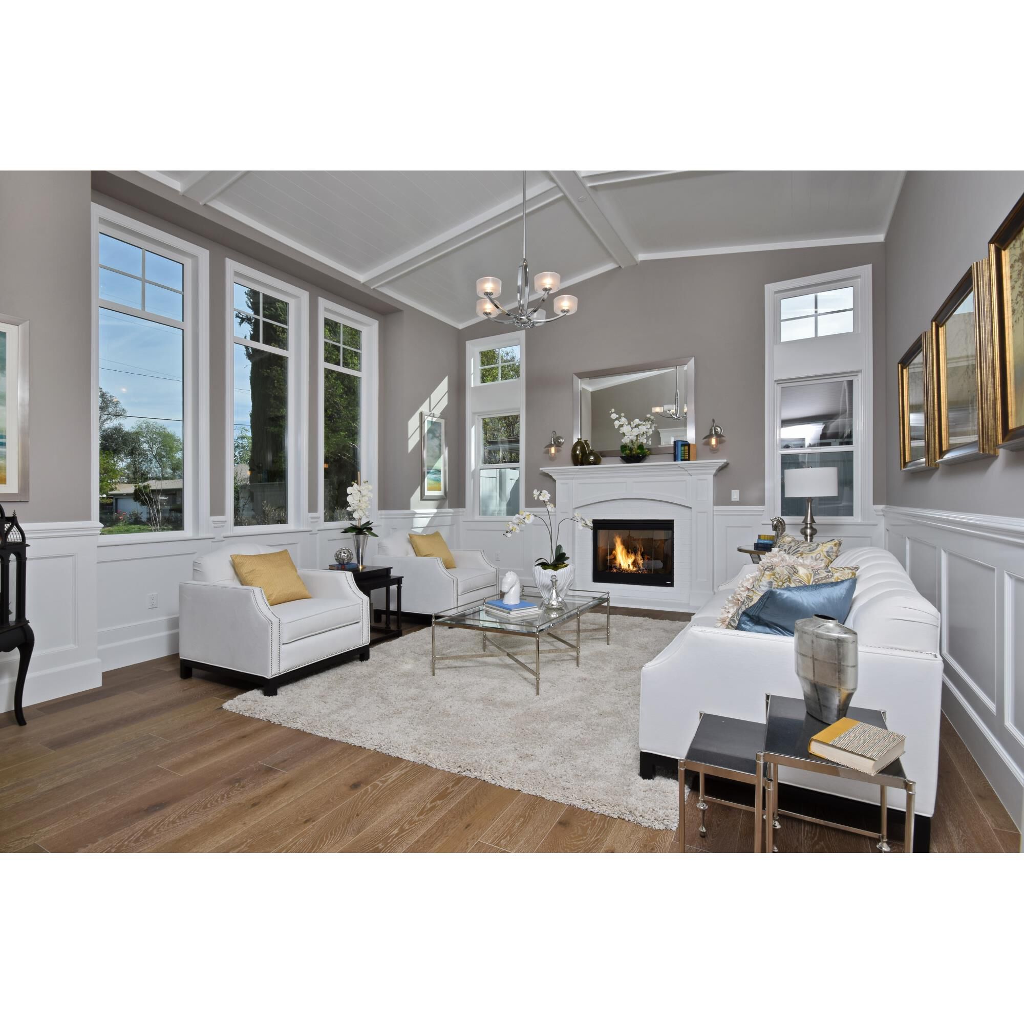 Shown in Polished Nickel finish and Metal shade 