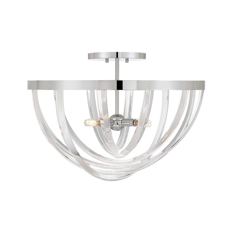 Jennings 24 Inch Semi Flush Mount by Savoy House