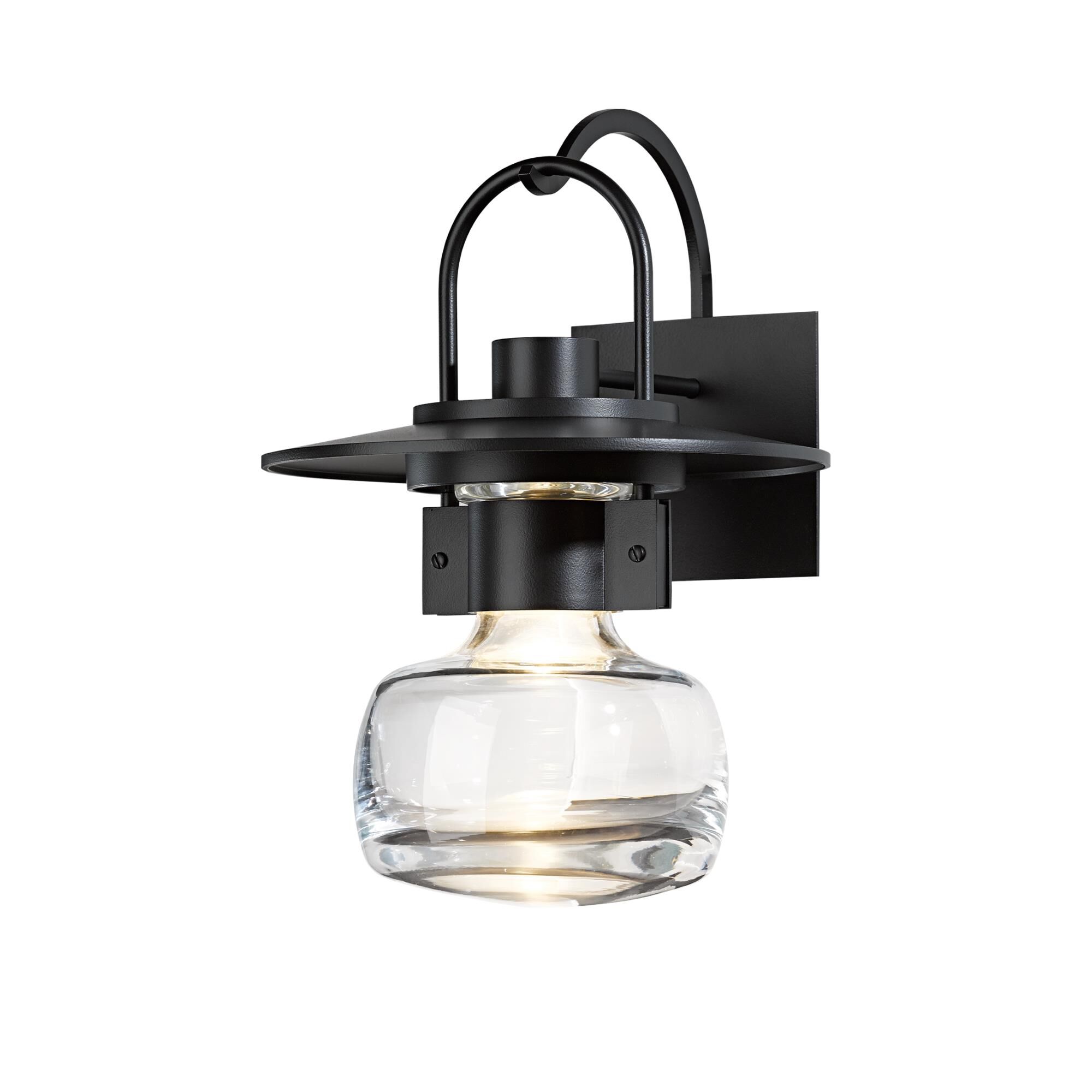 Shown in Black finish and Clear  glass