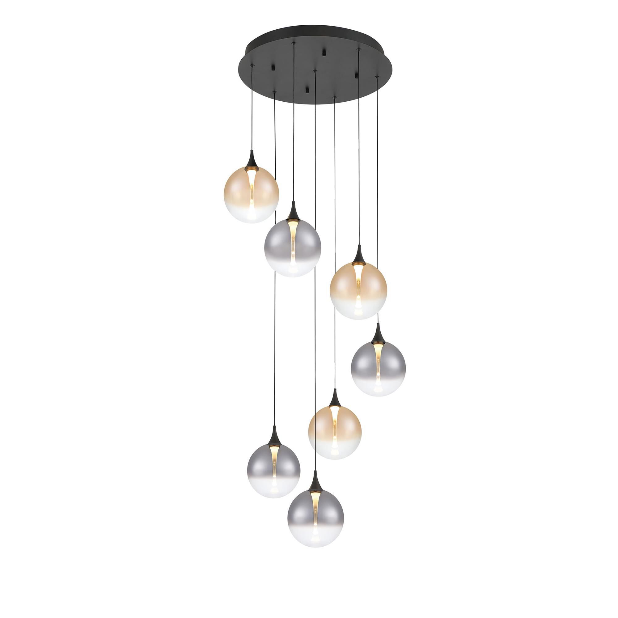 Shown in Black finish and Mixed glass