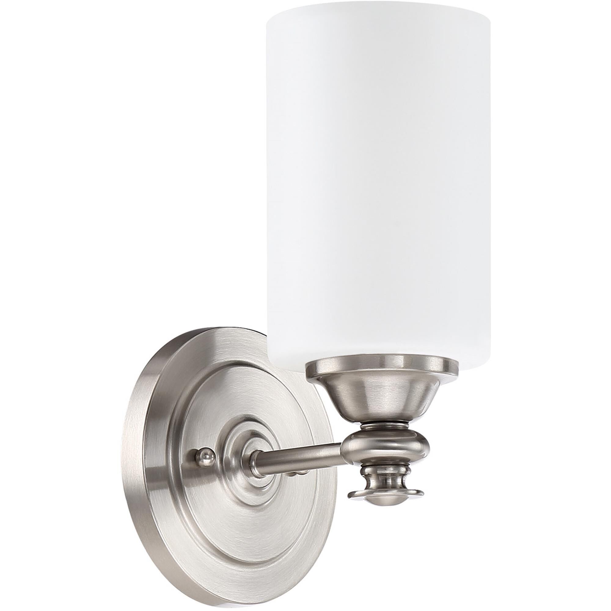 Shown in Brushed Polished Nickel finish and Yes glass and Yes shade and Cylinder accent