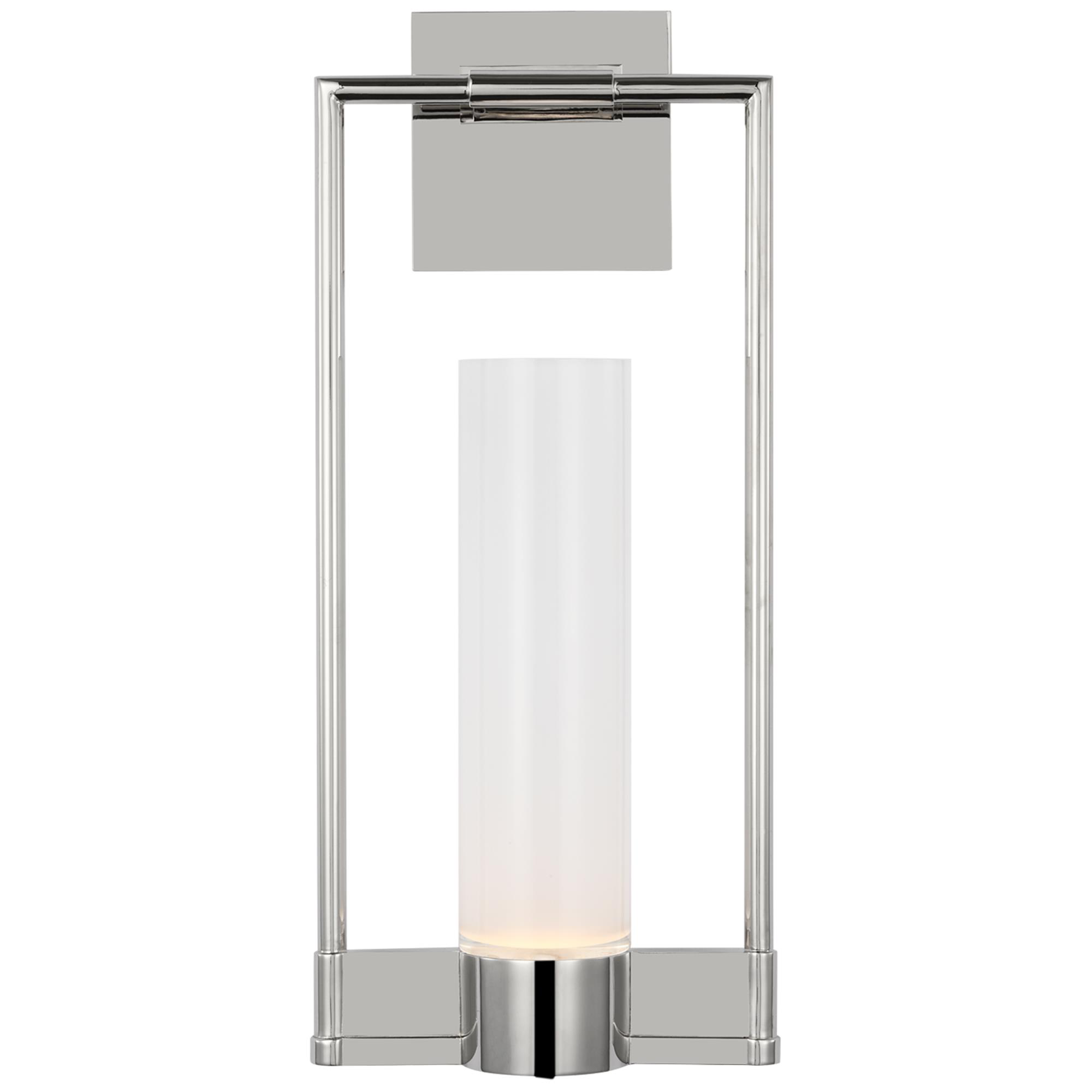 Shown in Polished Nickel finish and Frosted glass