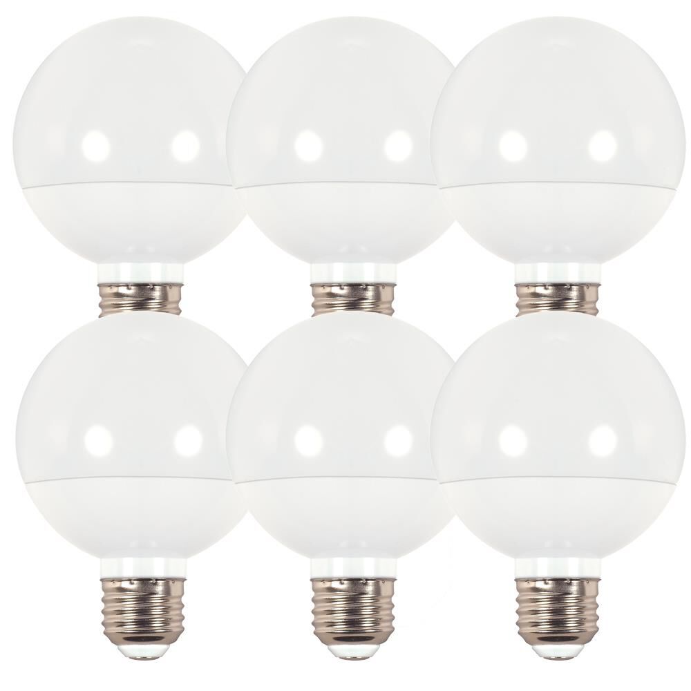 6 Watt 3000K G25 LED Light Bulb,