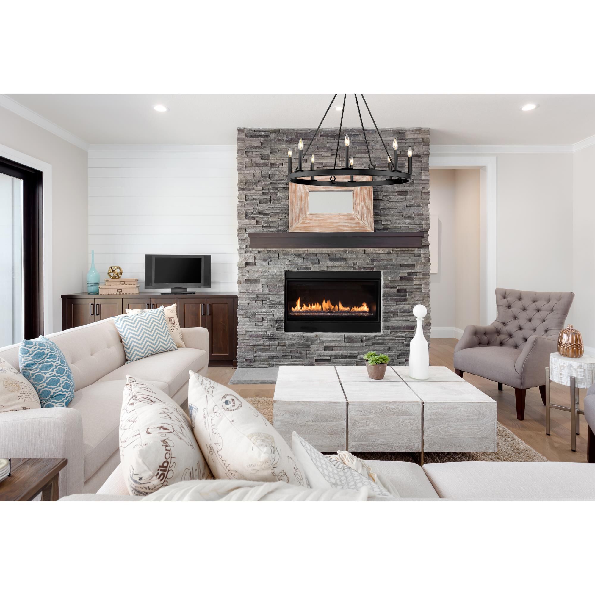 Barclay 33 Inch 8 Light Chandelier by Z-Lite