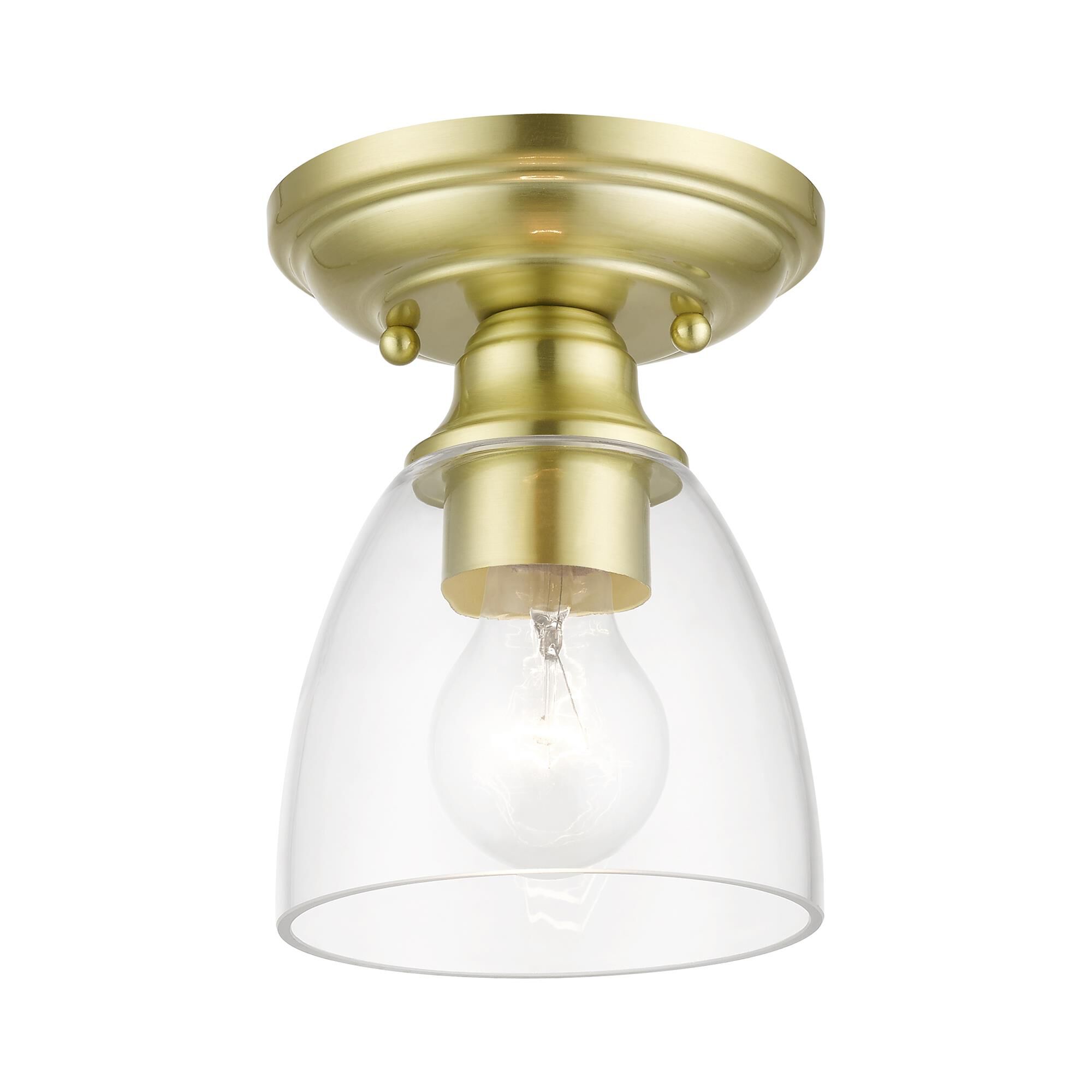 Montgomery 5 Inch 1 Light Semi Flush Mount by Livex Lighting