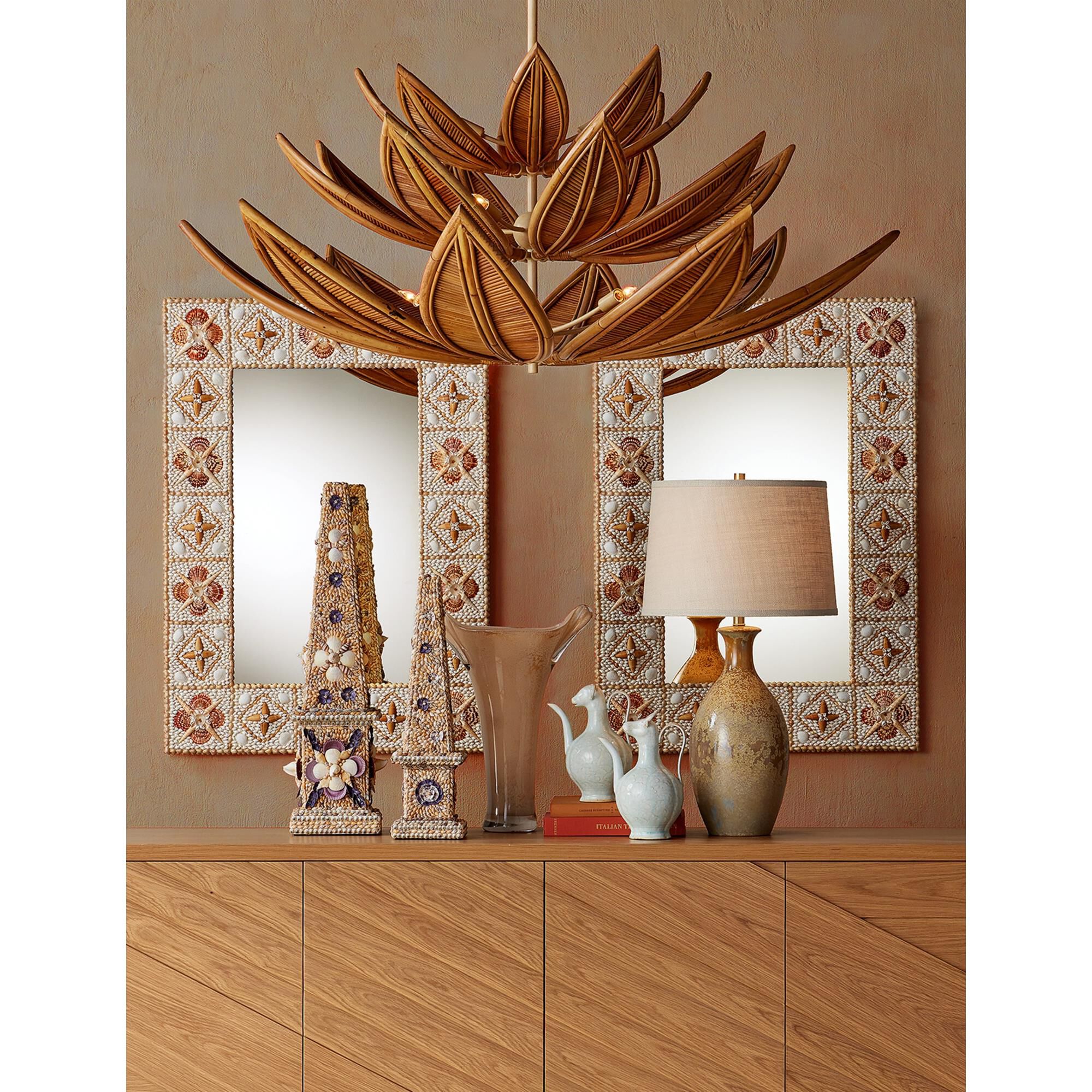 Shown in Soft Peach and Gold finish