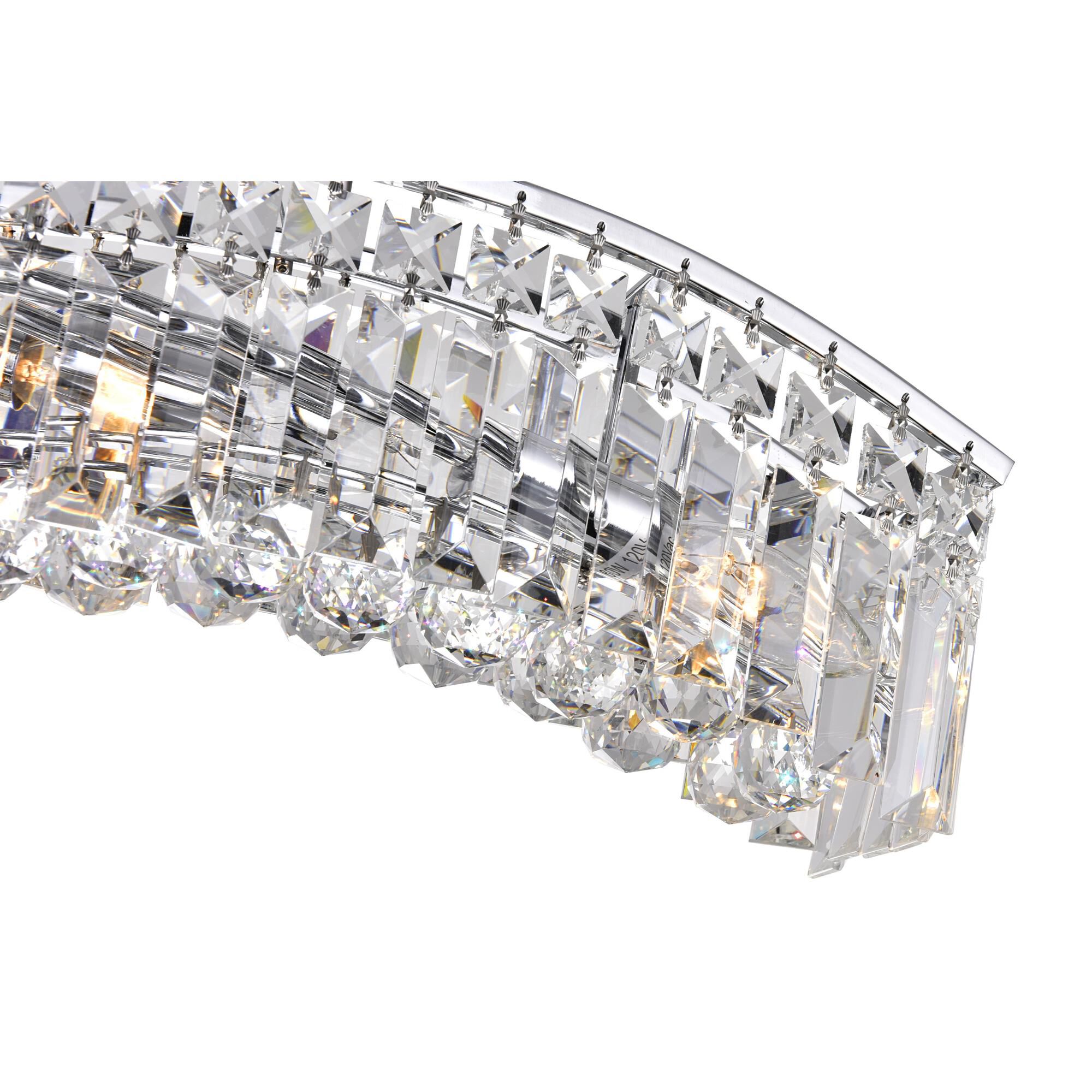 Glamorous 36 Inch 7 Light Linear Suspension Light by CWI Lighting