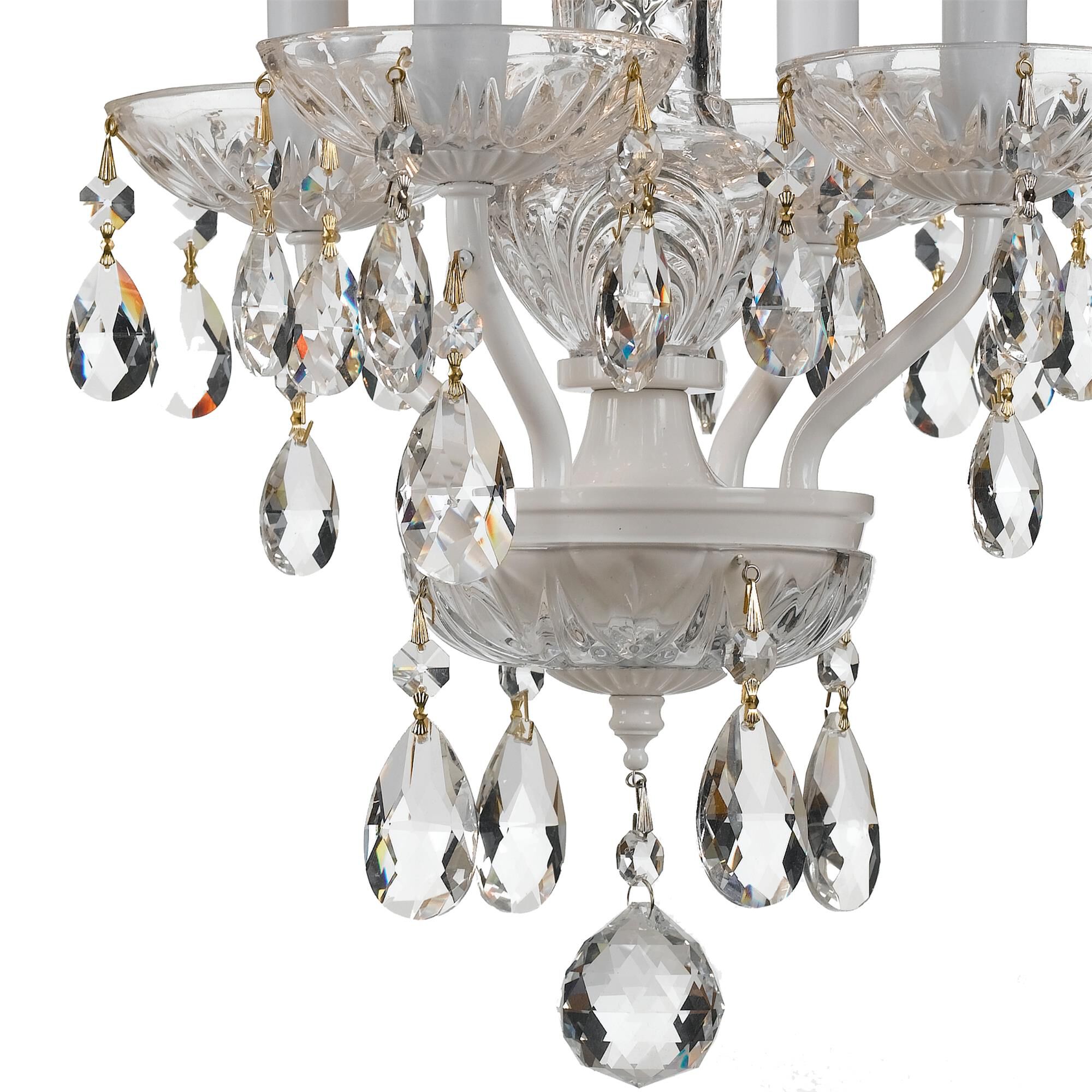Traditional Crystal 11 Inch Chandelier,