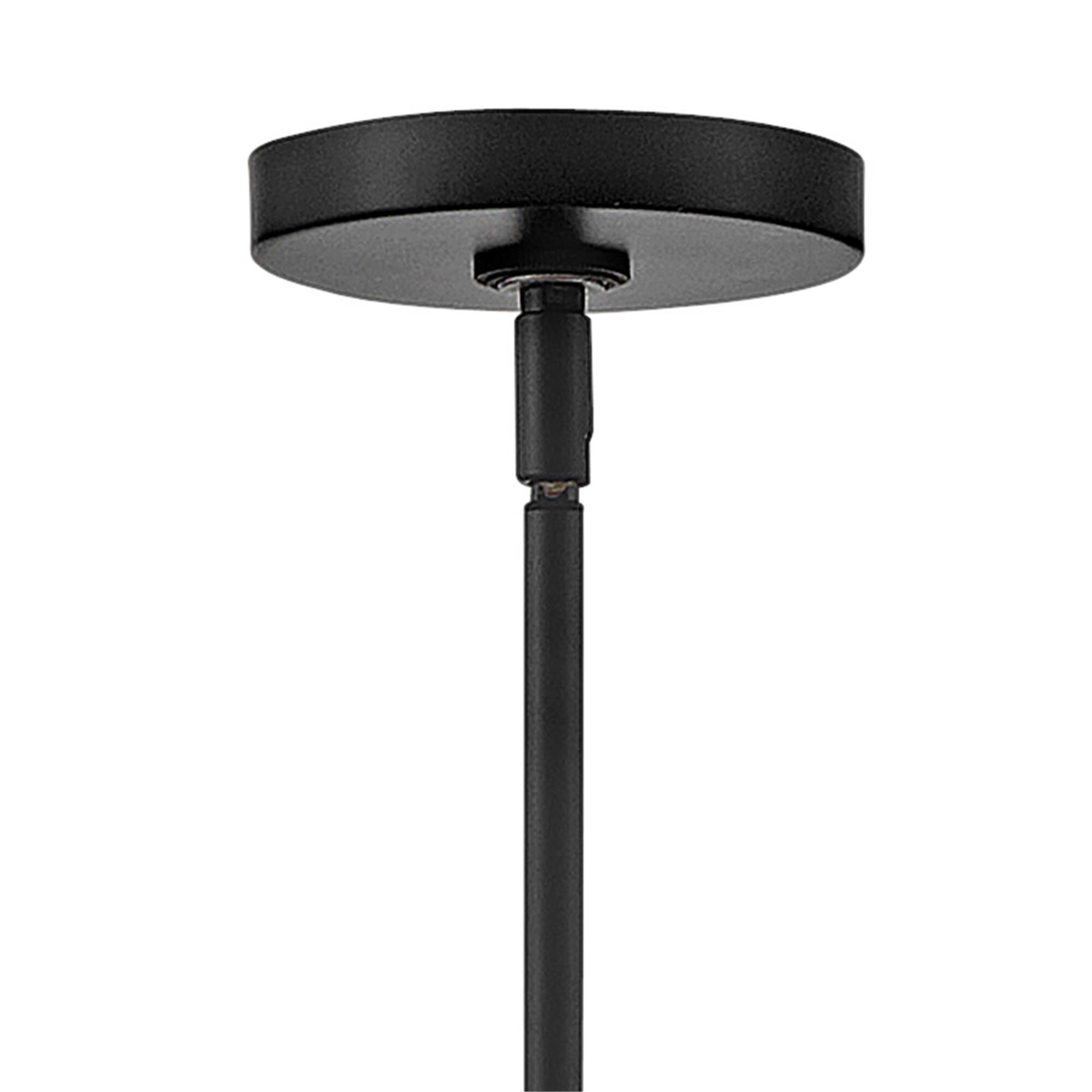Shown in Black finish and Clear glass