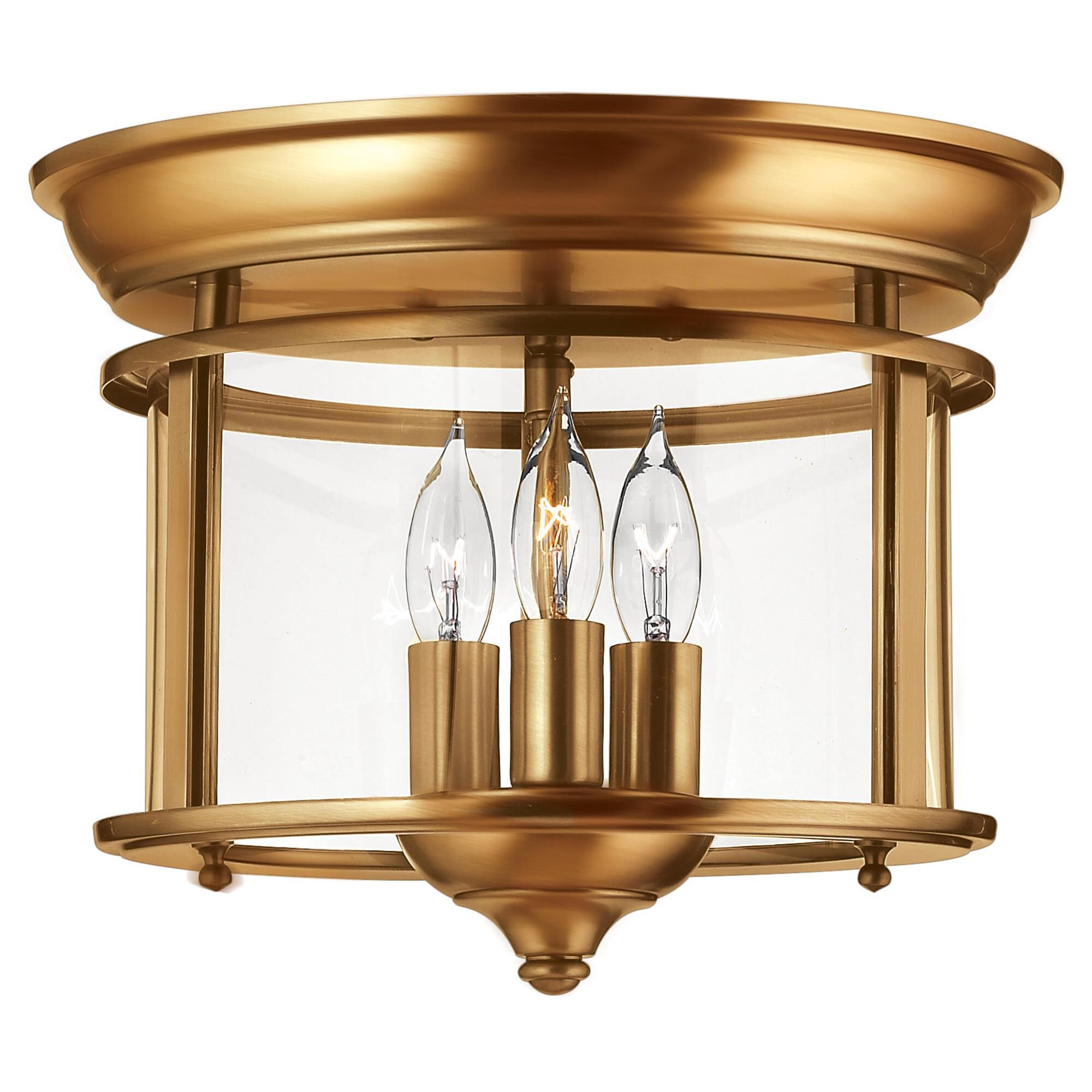 Gentry 12 Inch 3 Light Flush Mount,