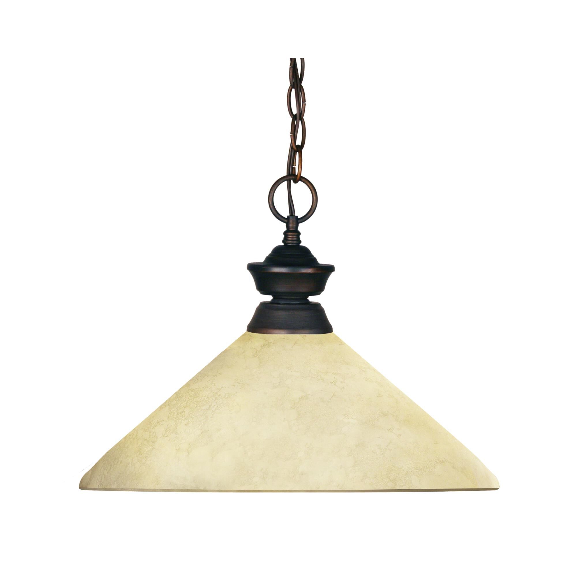 Shown in Olde Bronze finish and Glass shade