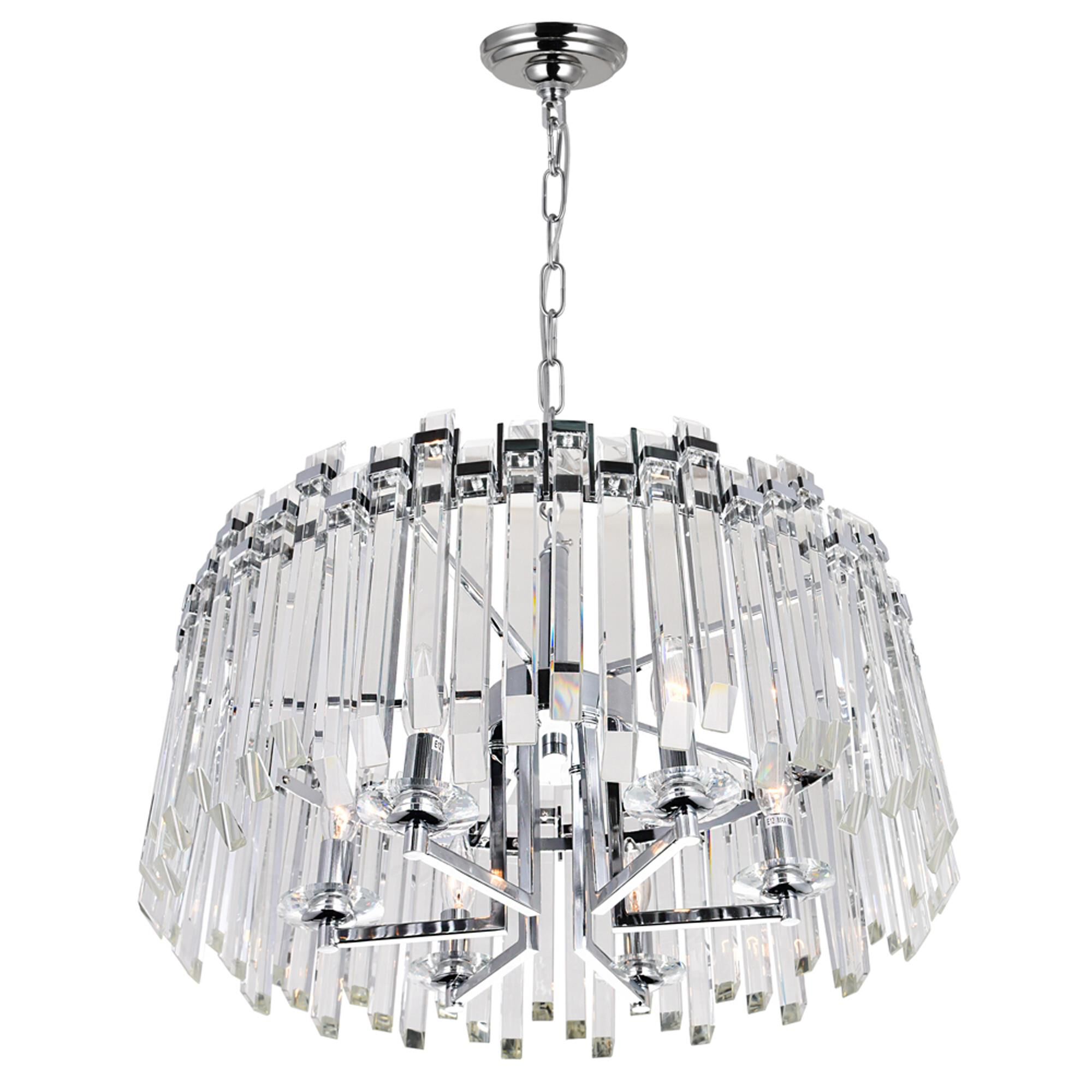 Henrietta 24 Inch 6 Light Chandelier by CWI Lighting