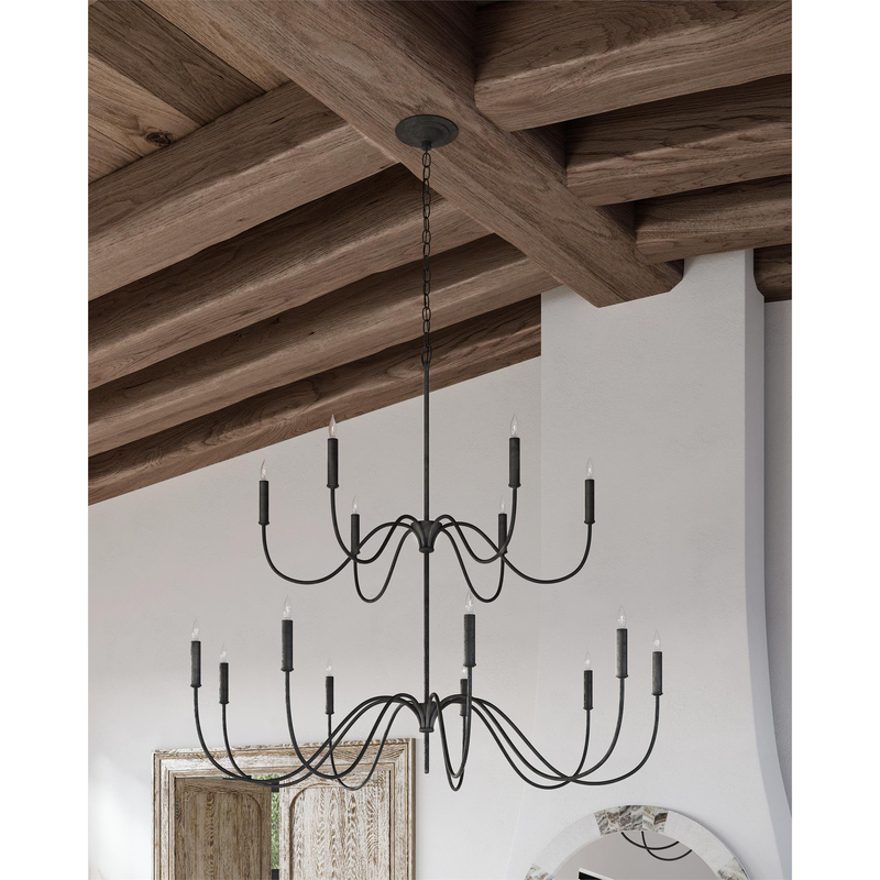 Tirrell Large Chandelier by Currey & Company