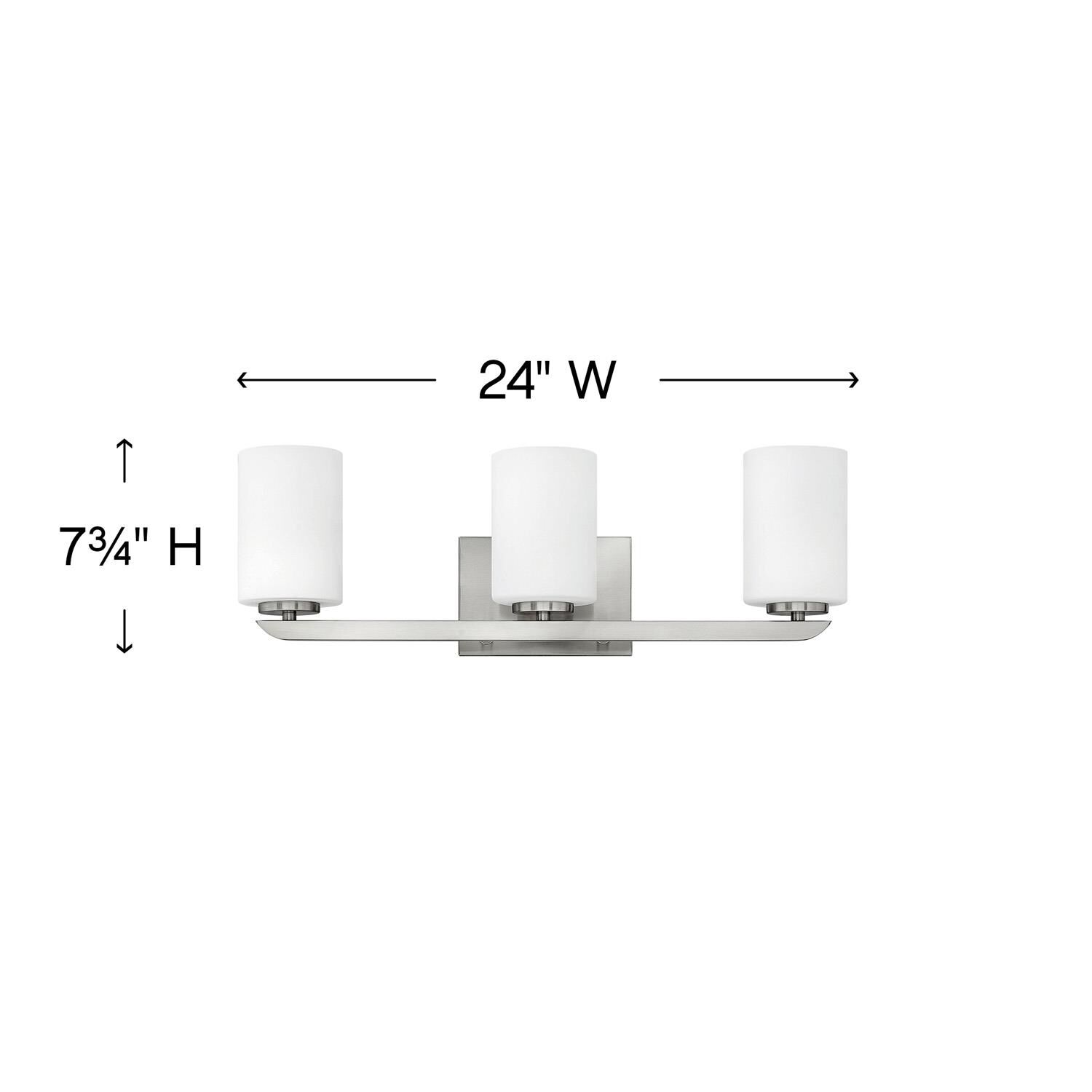 Kyra 24 Inch 3 Light Bath Vanity Light by Hinkley Lighting