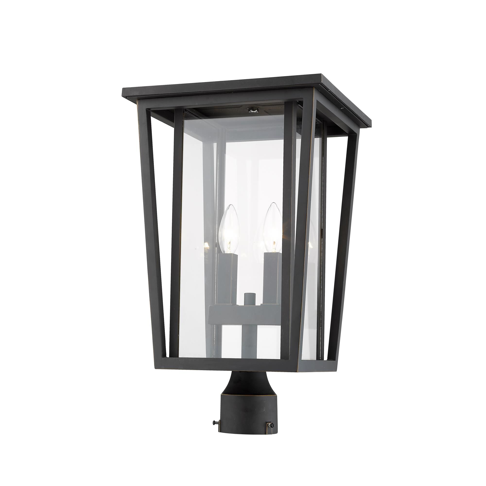 Seoul 19 Inch Tall 2 Light Outdoor Post Lamp by Z-Lite