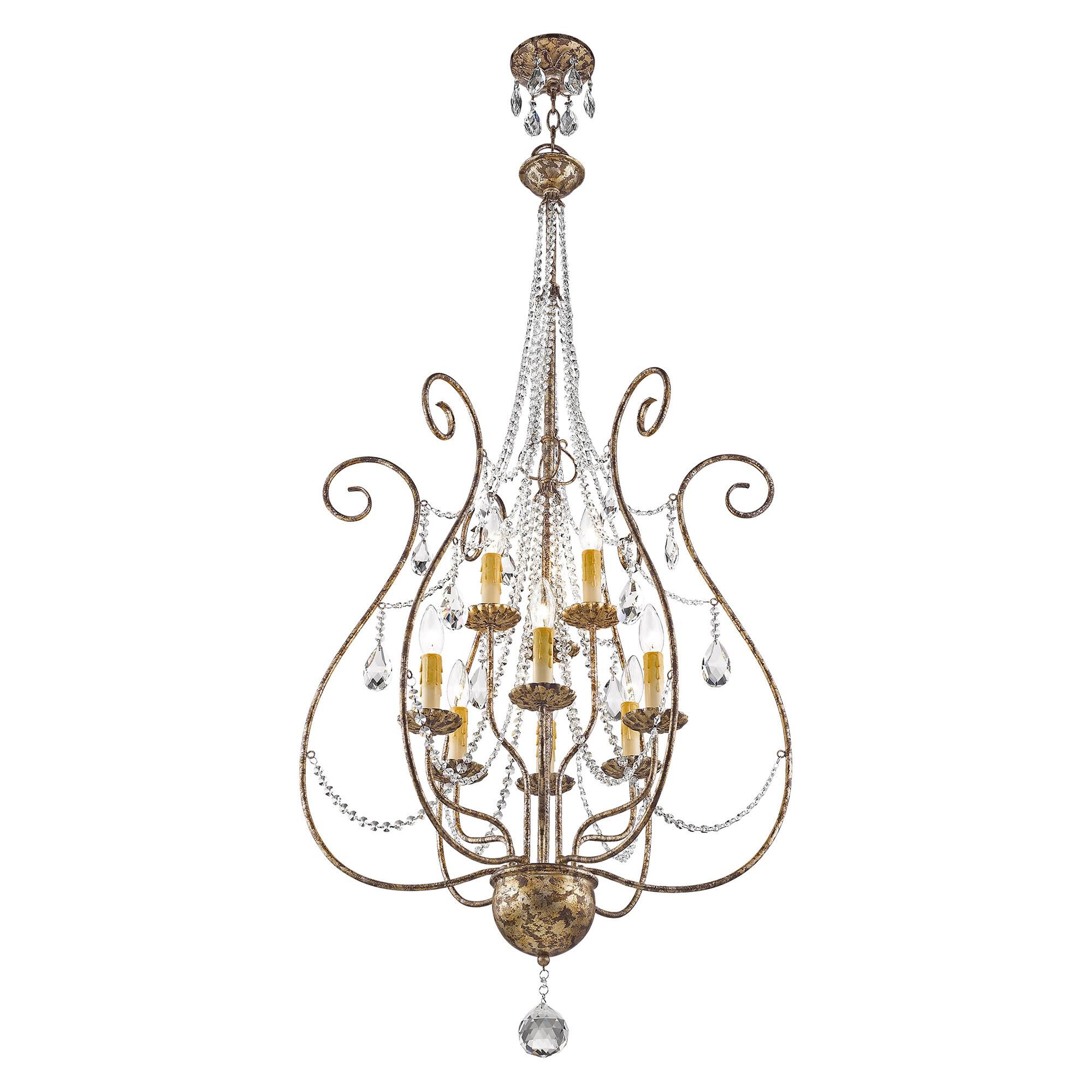 Isabella 24 Inch 9 Light Chandelier by Livex Lighting