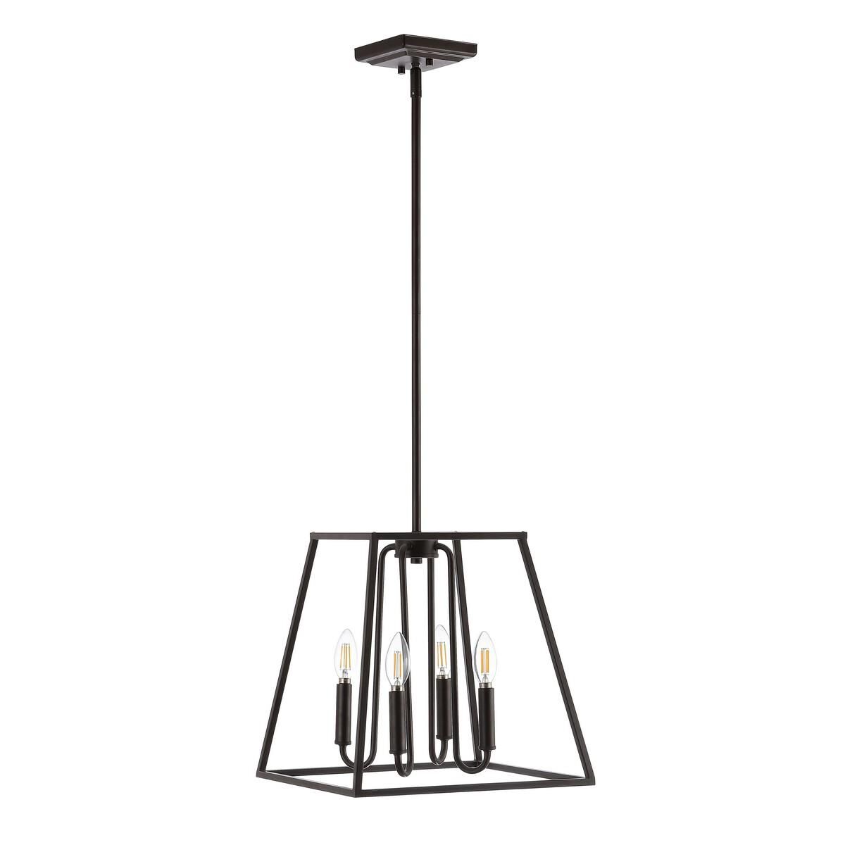 Porten 14 Inch LED Cage Pendant by Safavieh