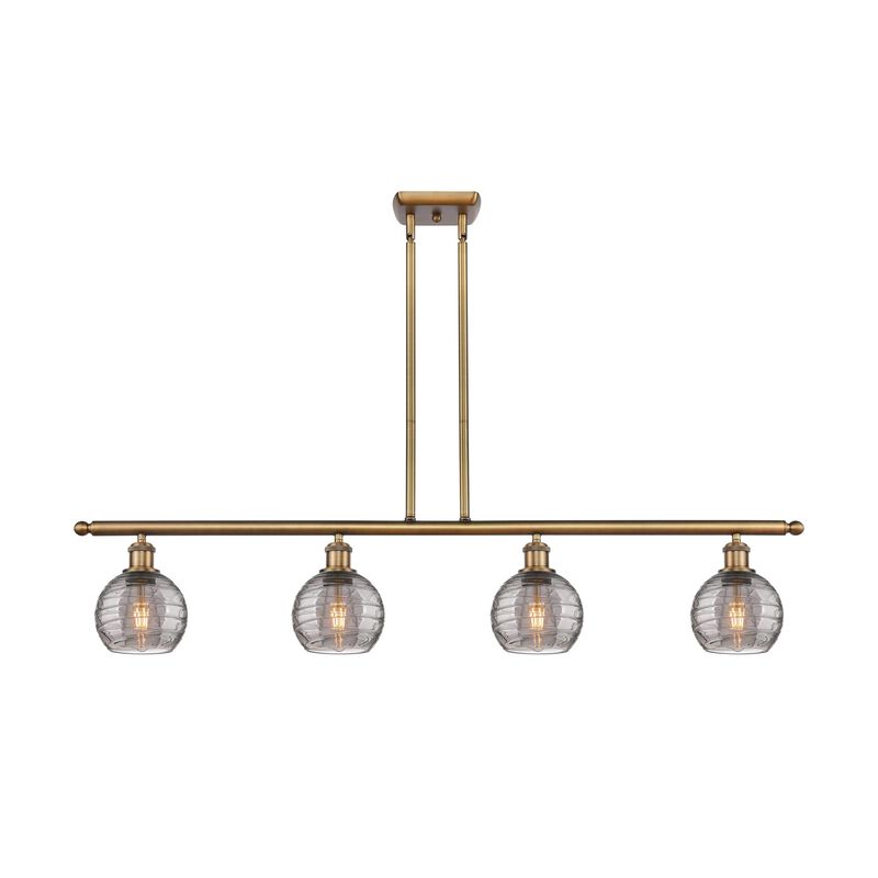Bruno Marashlian Athens Deco Swirl 48 Inch Linear Suspension Light by Innovations Lighting