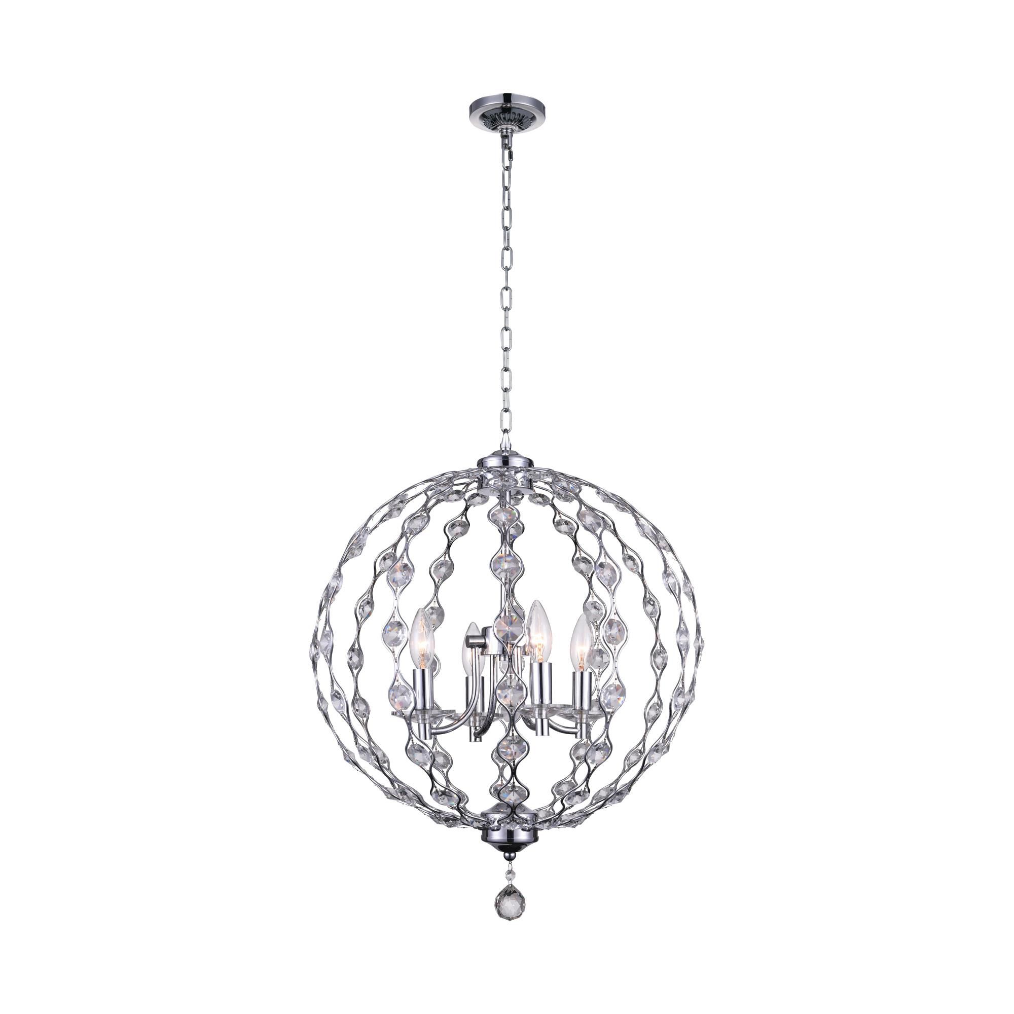 Esia 19 Inch 4 Light Mini Chandelier by CWI Lighting