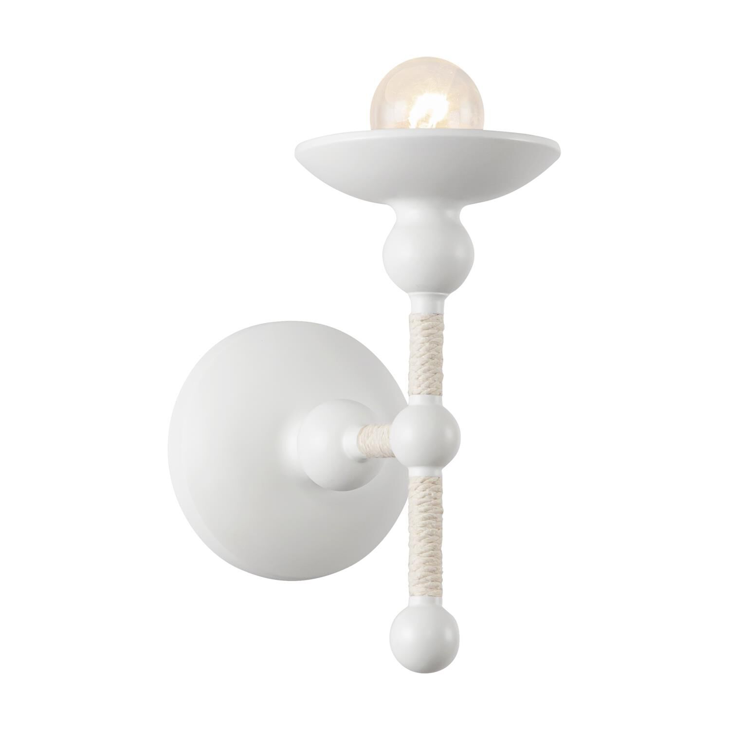 Shown in Matte White/Natural Cotton finish