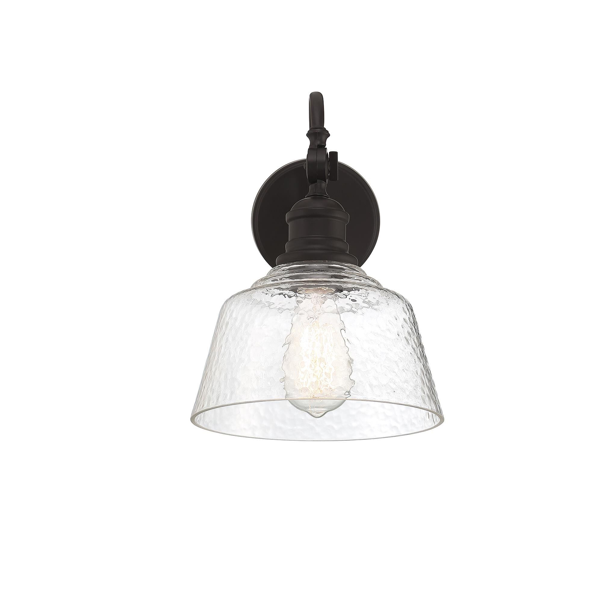 Shown in Oil Rubbed Bronze finish and Vintage glass