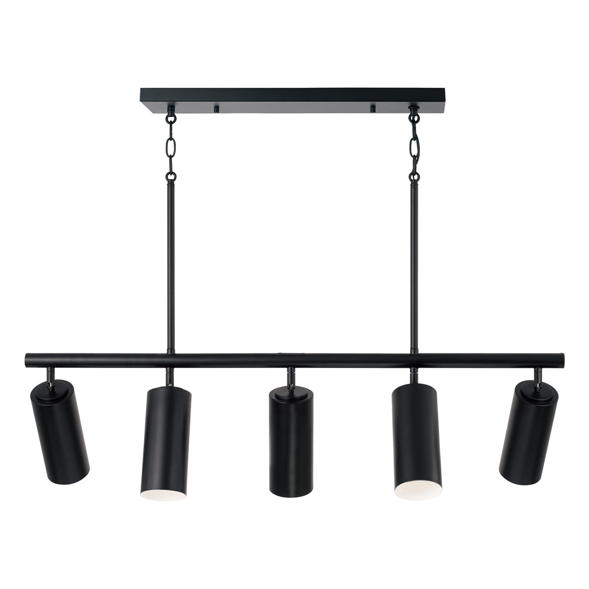Shown in Matte Black finish and Matte Black Metal s With White Interior shade