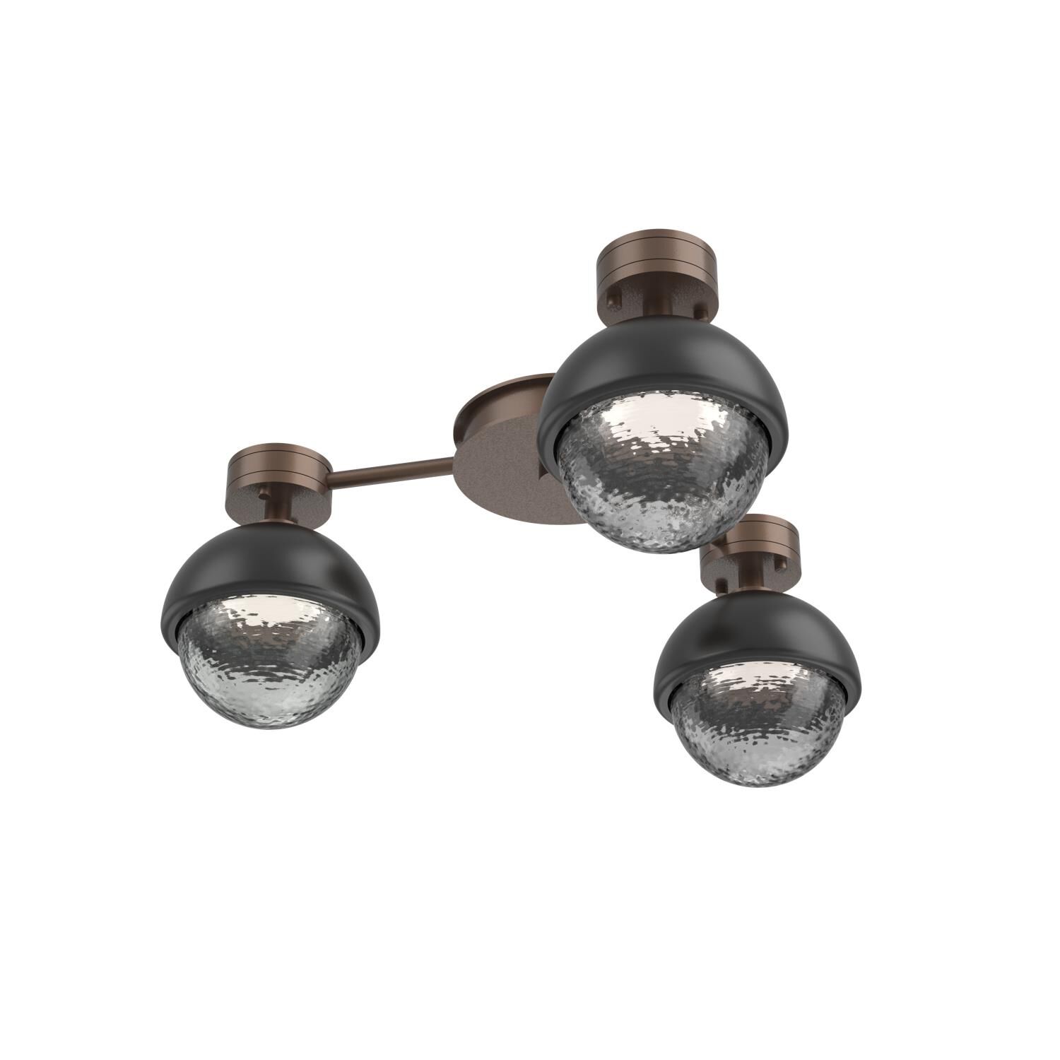Shown in Burnished Bronze finish and Smoke glass and Matte Black accent
