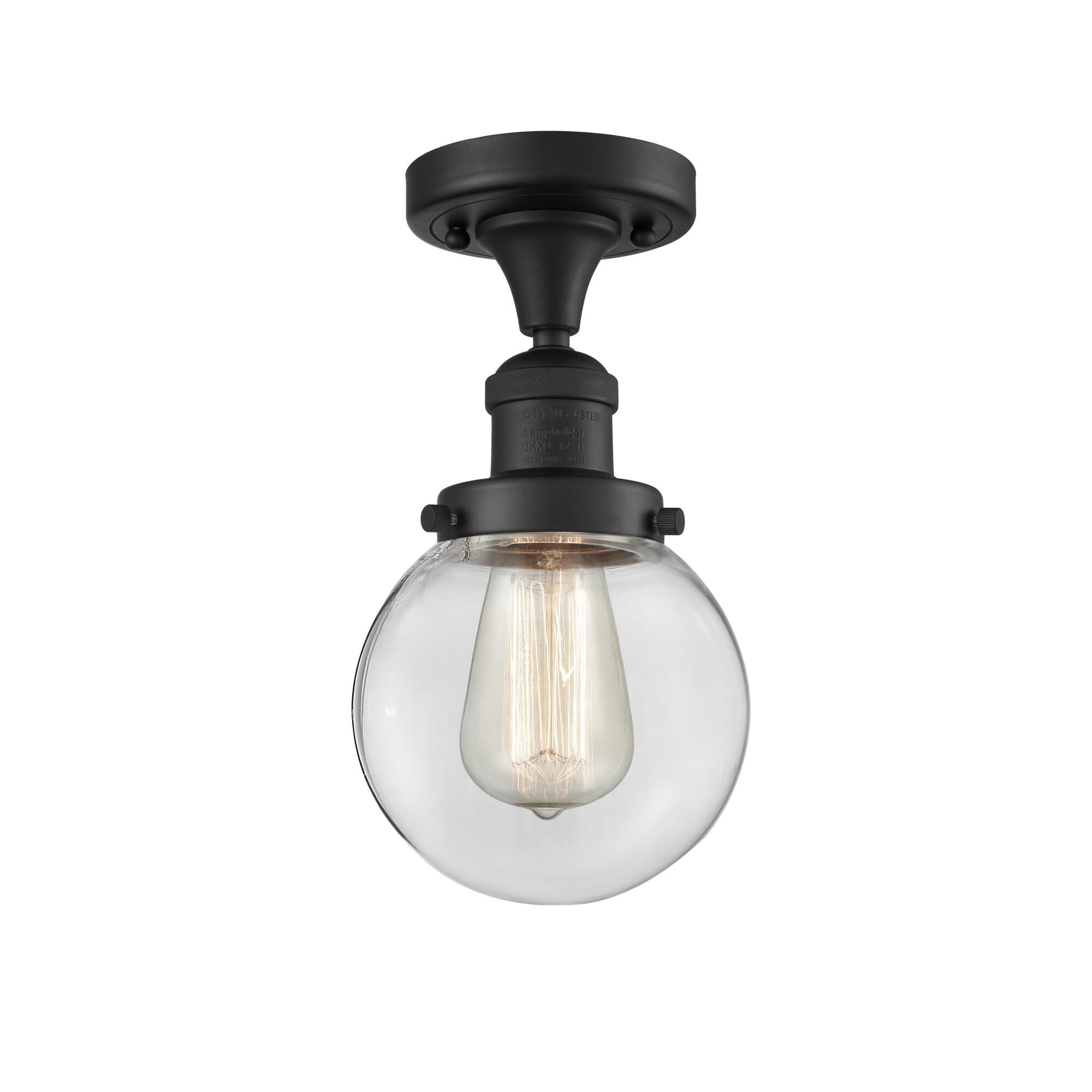 Bruno Marashlian Beacon 6 Inch 1 Light Semi Flush Mount by Innovations Lighting