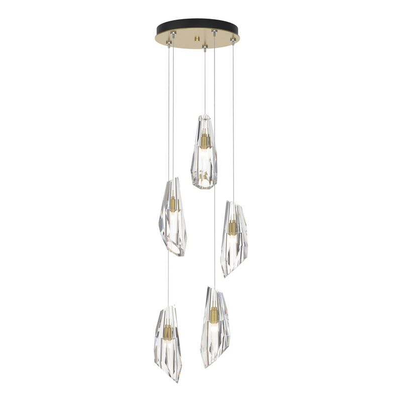 Luma 14 Inch 5 Light Multi Light Pendant by Hubbardton Forge