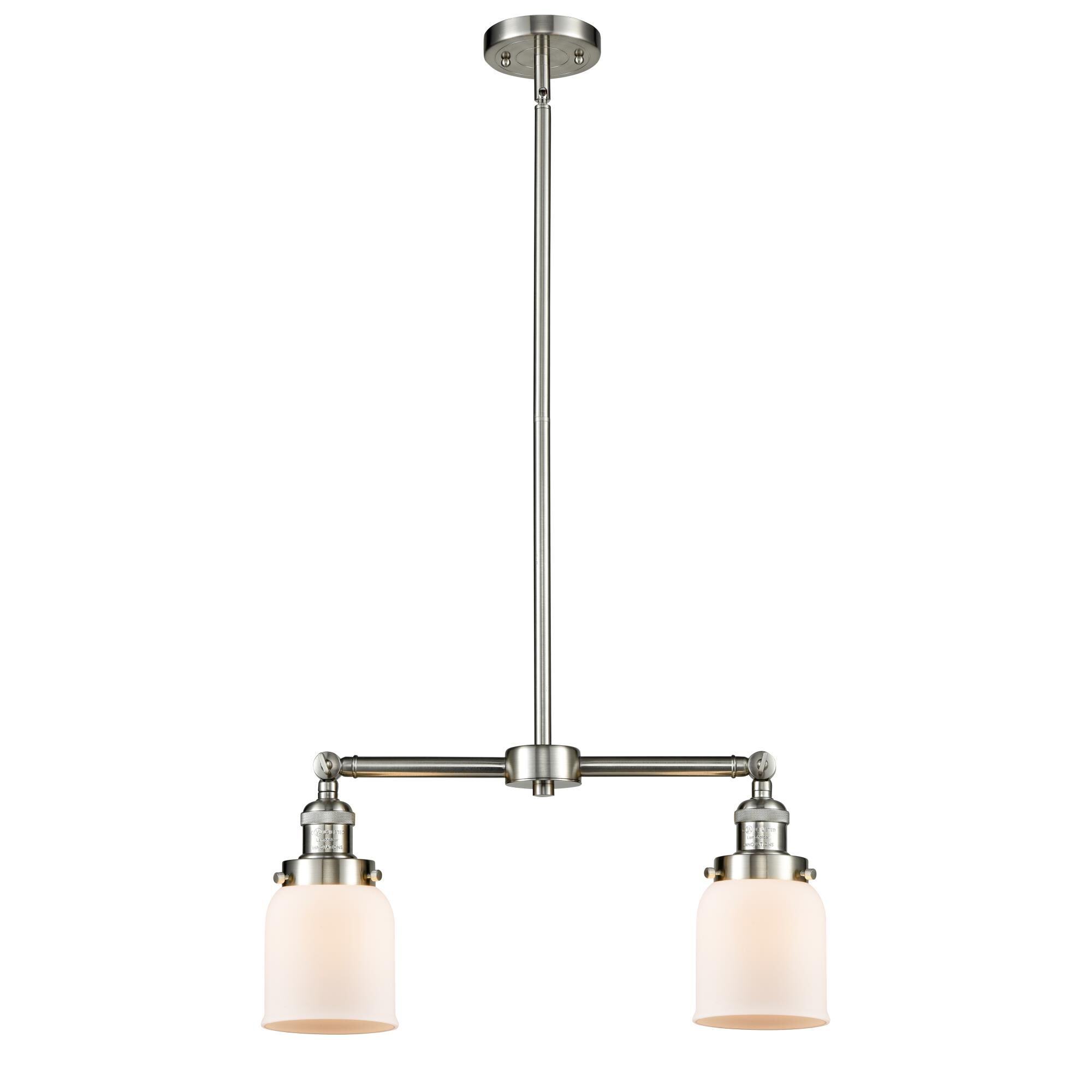 Bruno Marashlian Small Bell 21 Inch 2 Light Mini Chandelier by Innovations Lighting