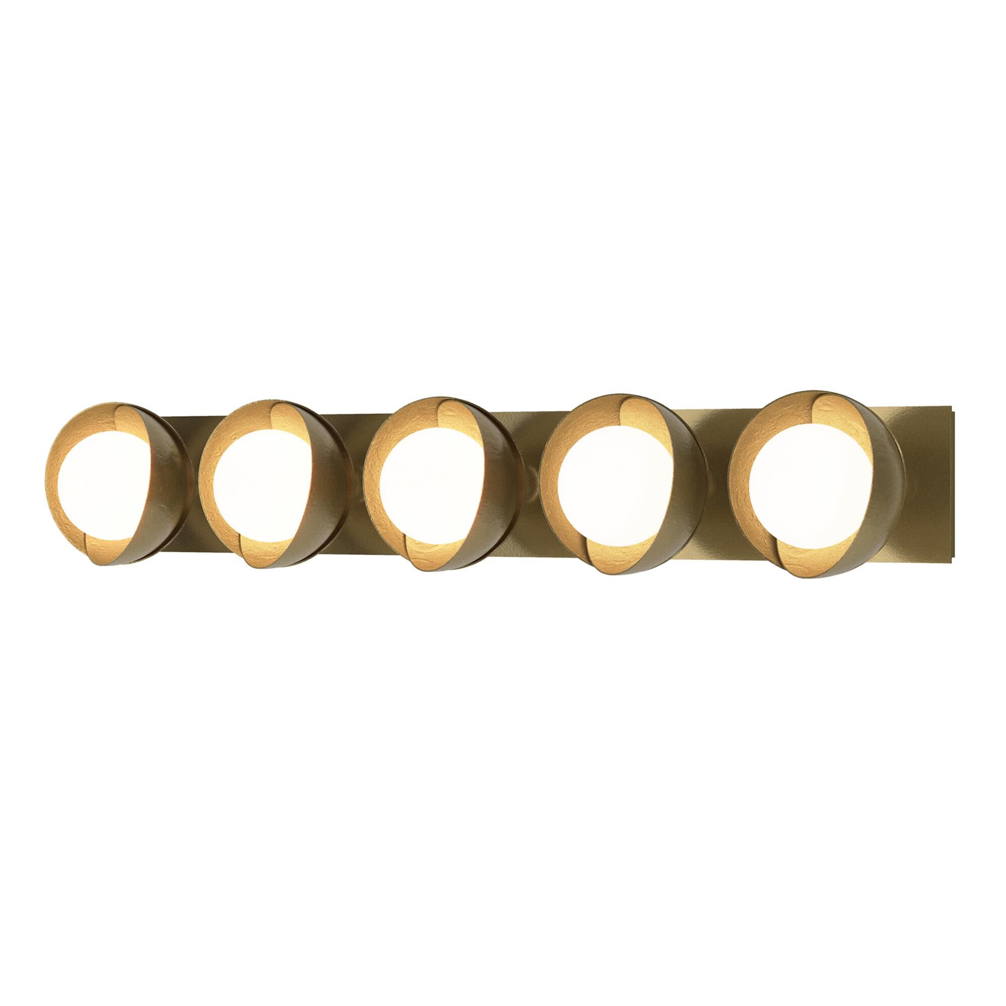 Shown in Modern Brass finish and Opal glass and Modern Brass (86) accent