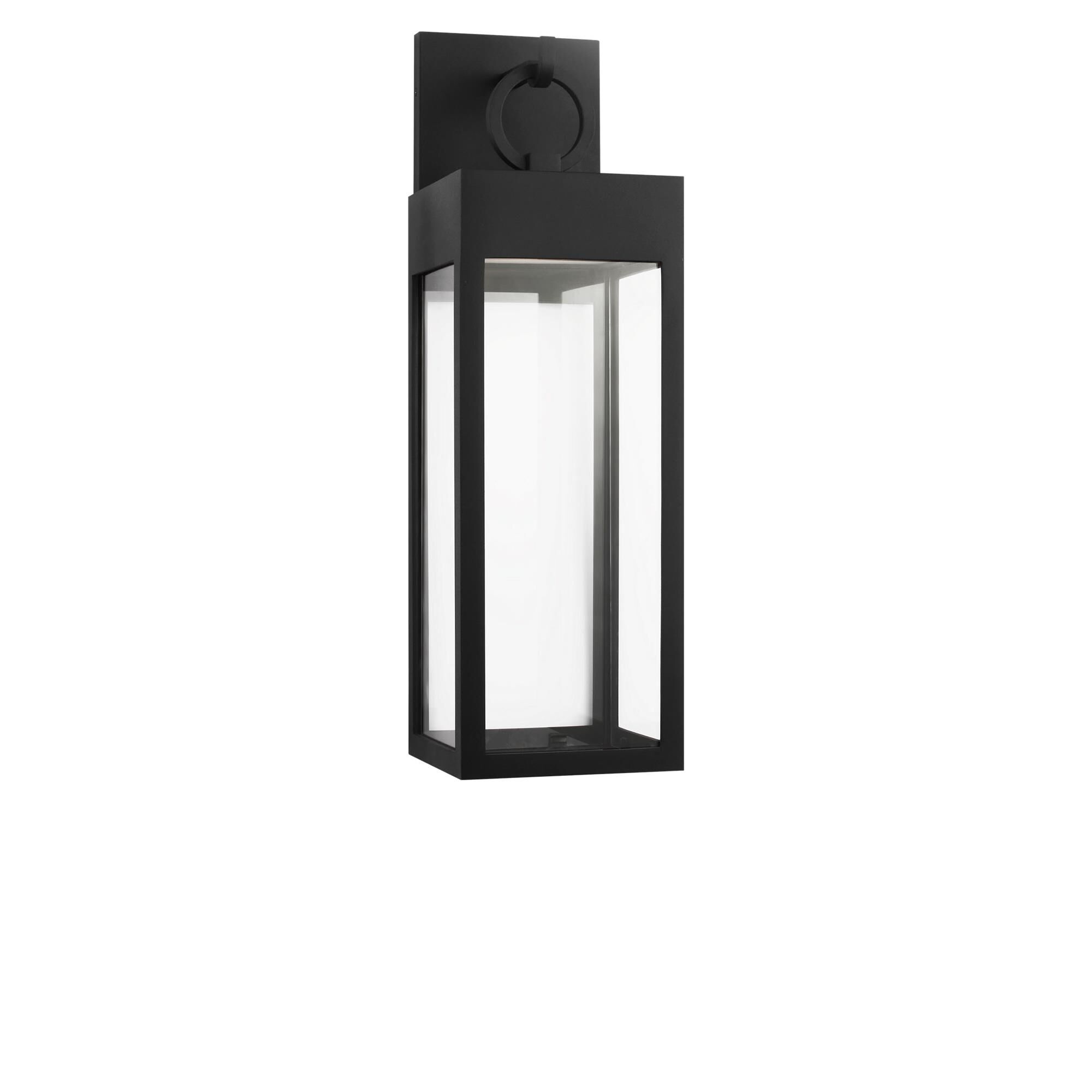 Shown in Textured Black finish and Clear and White Panels glass