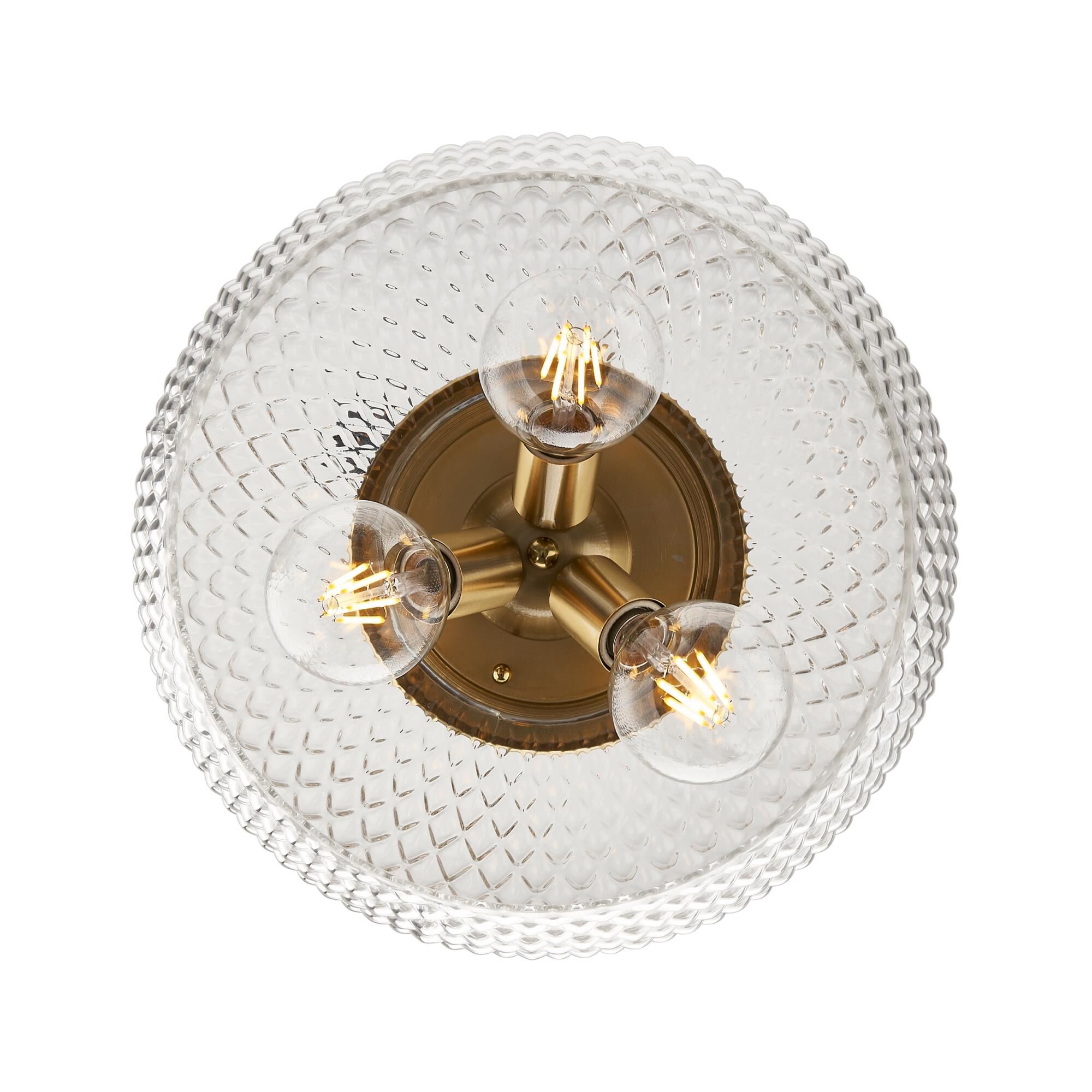 Adeline 14 Inch Semi Flush Mount by Golden Lighting