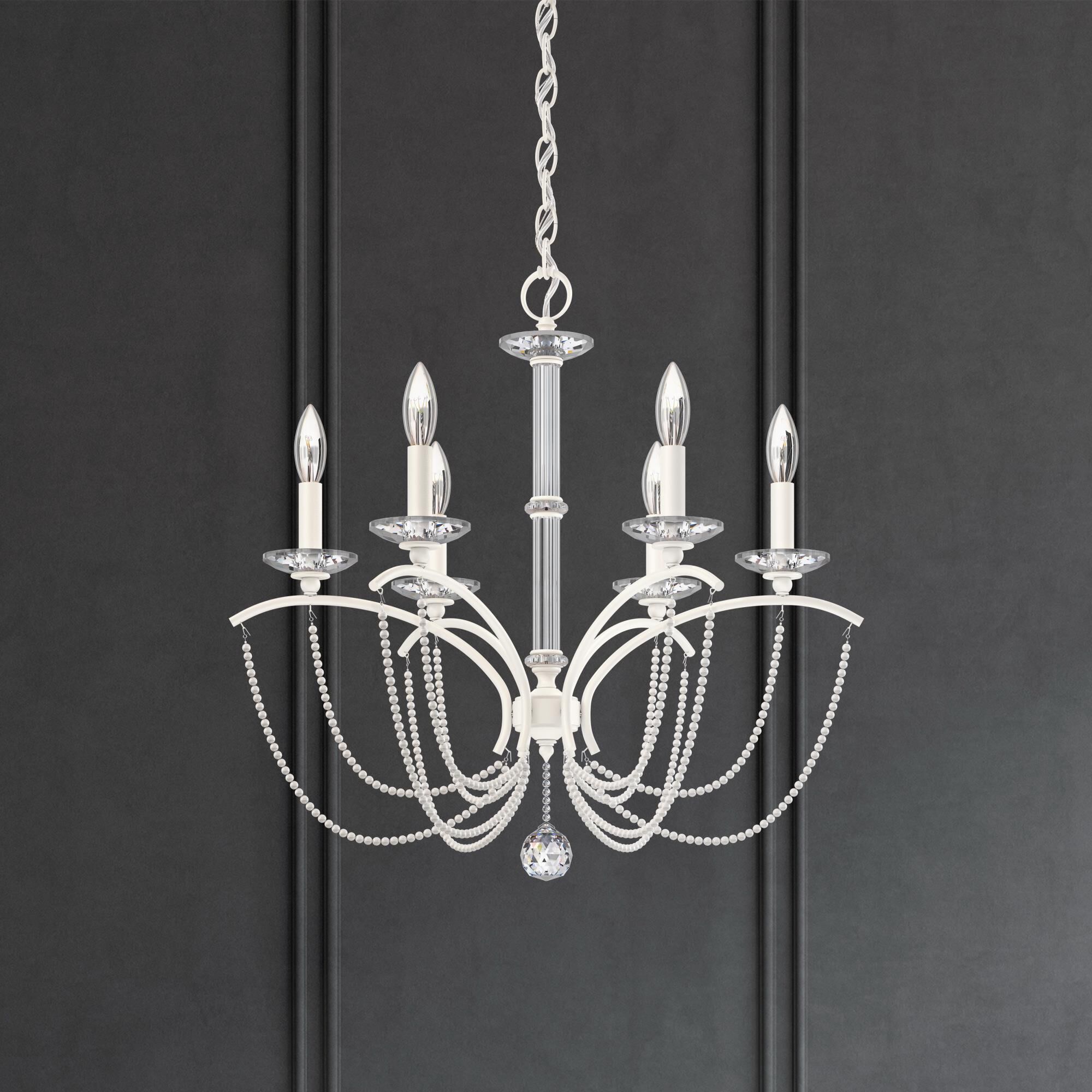 Priscilla 6 Light Chandelier by Schonbek