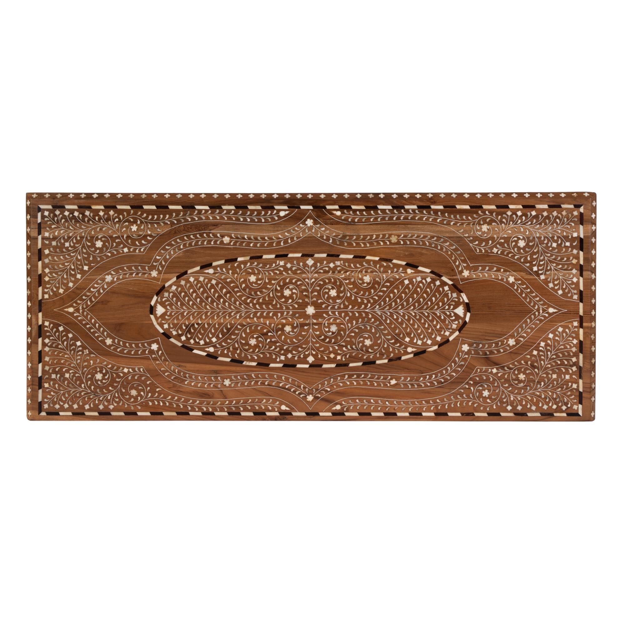 Shown in Wood and Bone Inlay finish